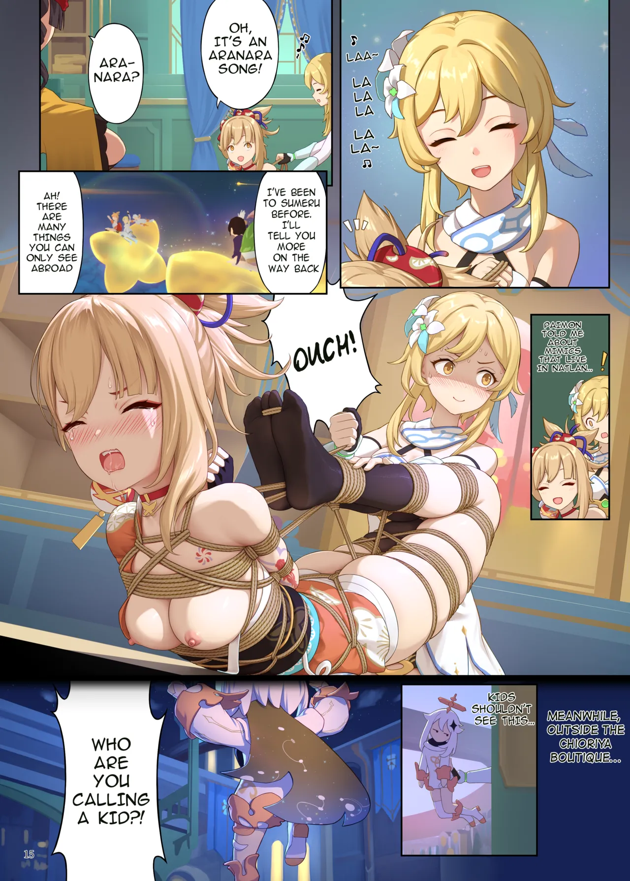 En no Ori Ito page 15 featuring lumine genshin impact parody - gag females only hentai manga - read online free