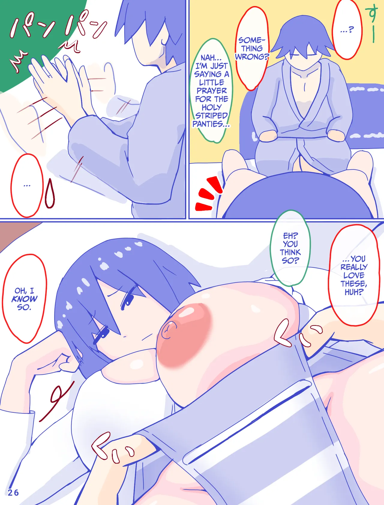 Kaa-san to Omoide no Shimapan page 28 original parody - milf kissing hentai manga - read online free