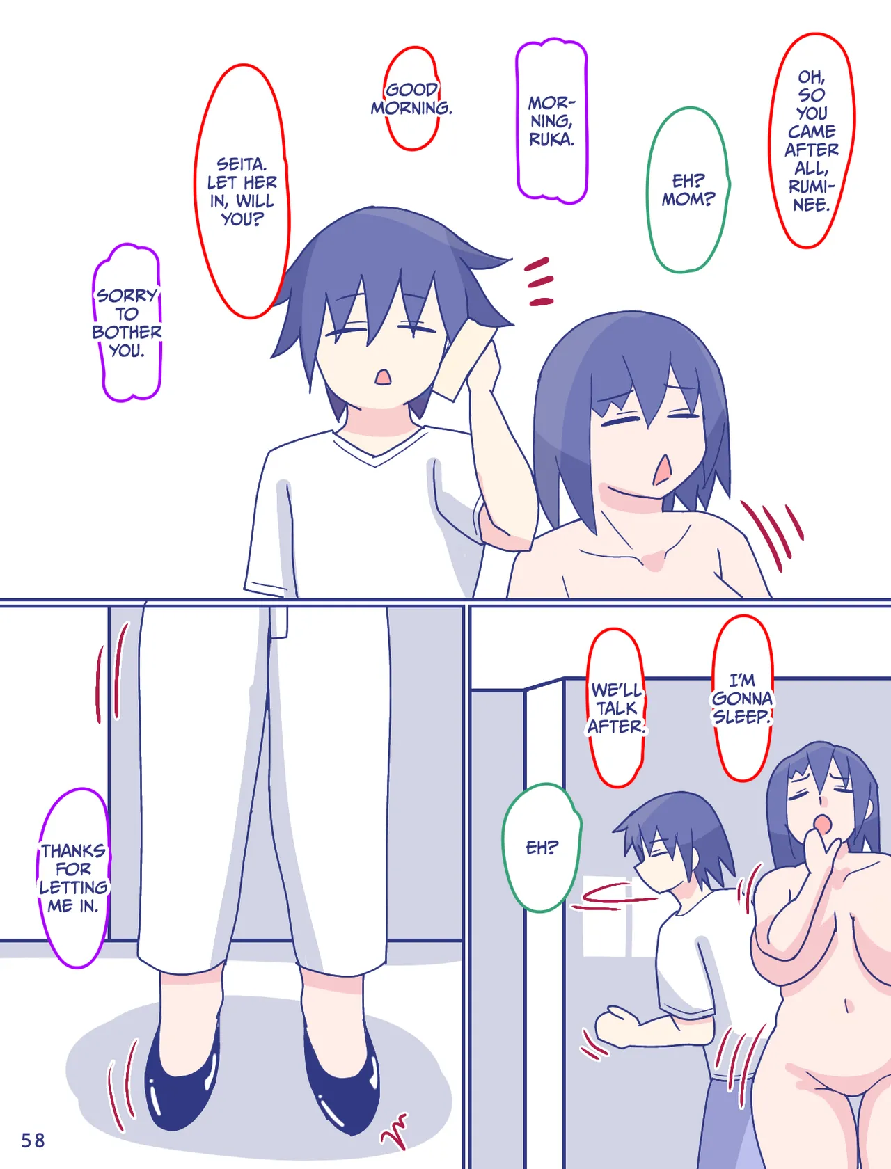 Kaa-san to Omoide no Shimapan 2 page 59 original parody - sole female sole male hentai manga - read online free