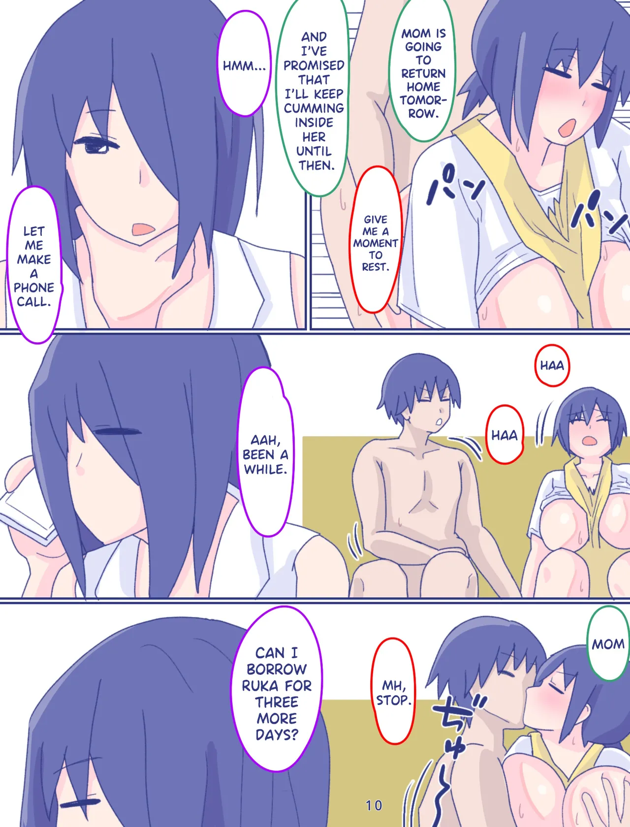 Kaa-san to Omoide no Shimapan 3 Zenpen page 10 original parody - sole male nakadashi hentai manga - read online free