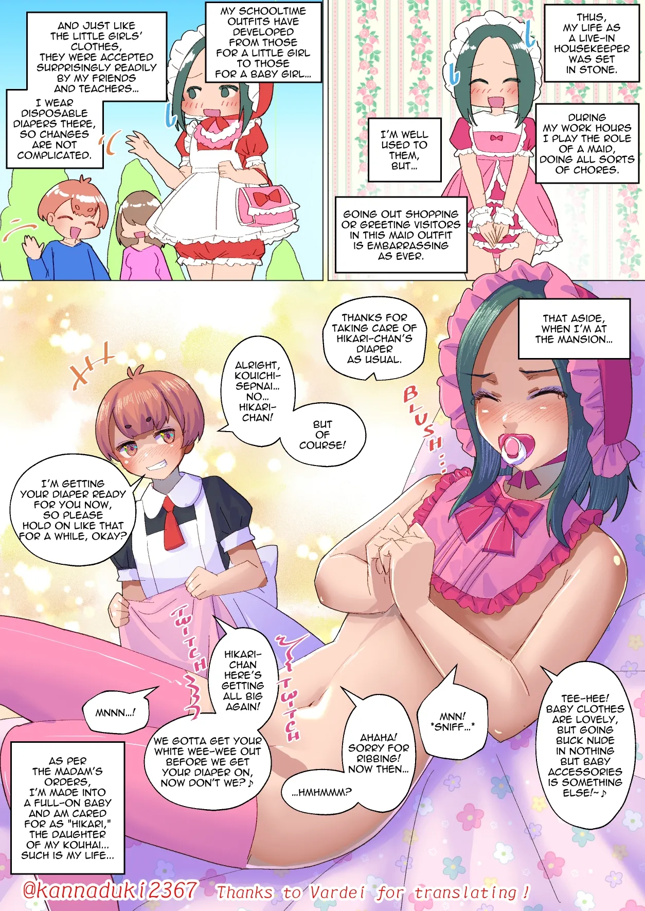 Short Sissy Stories page 15 original parody - full color infantilism hentai manga - read online free
