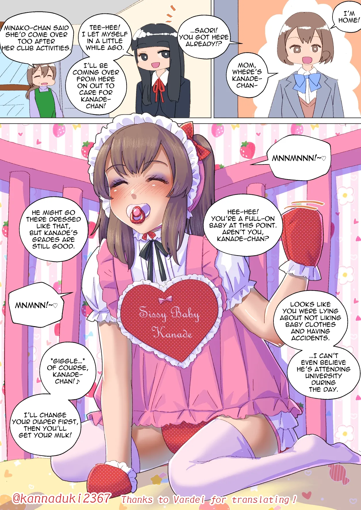 Short Sissy Stories page 19 original parody - full color infantilism hentai manga - read online free