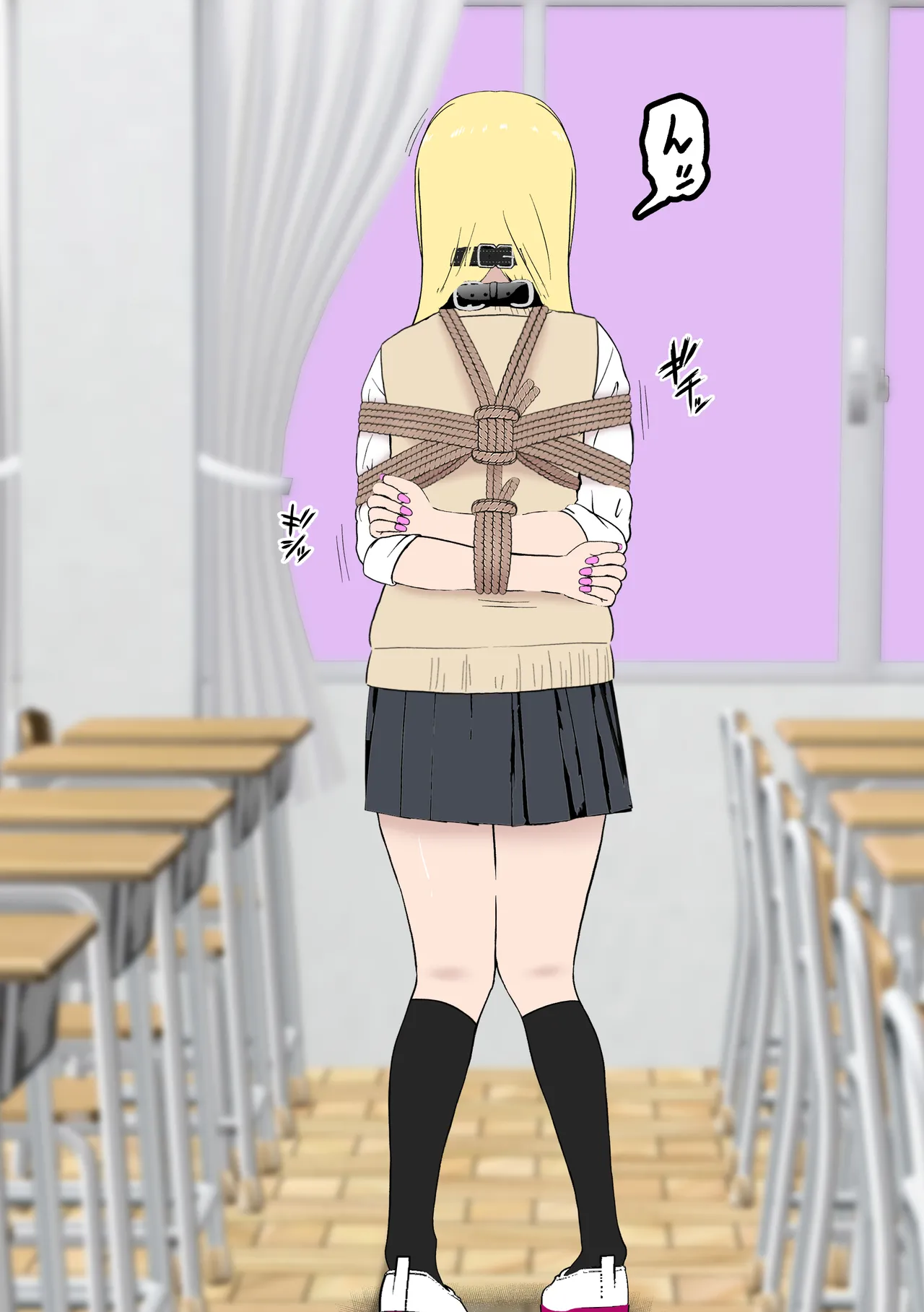 Fūki Torishimari Kiroku page 9 original parody - mosaic censorship stockings hentai manga - read online free