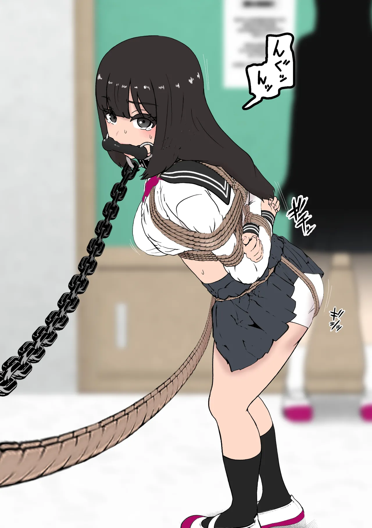 Fūki Torishimari Kiroku 2 page 22 original parody - mosaic censorship stockings hentai manga - read online free