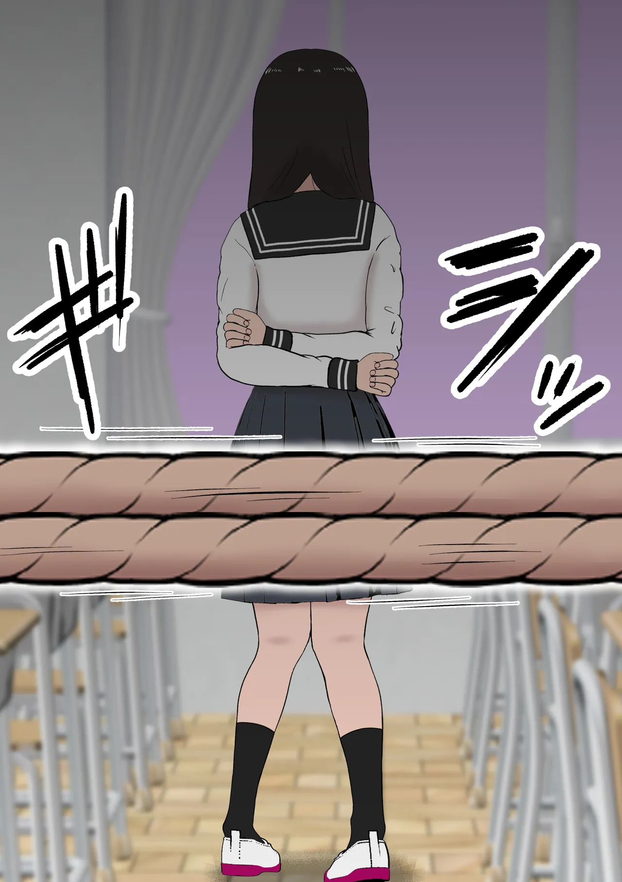 Fūki Torishimari Kiroku 2 page 9 original parody - mosaic censorship stockings hentai manga - read online free