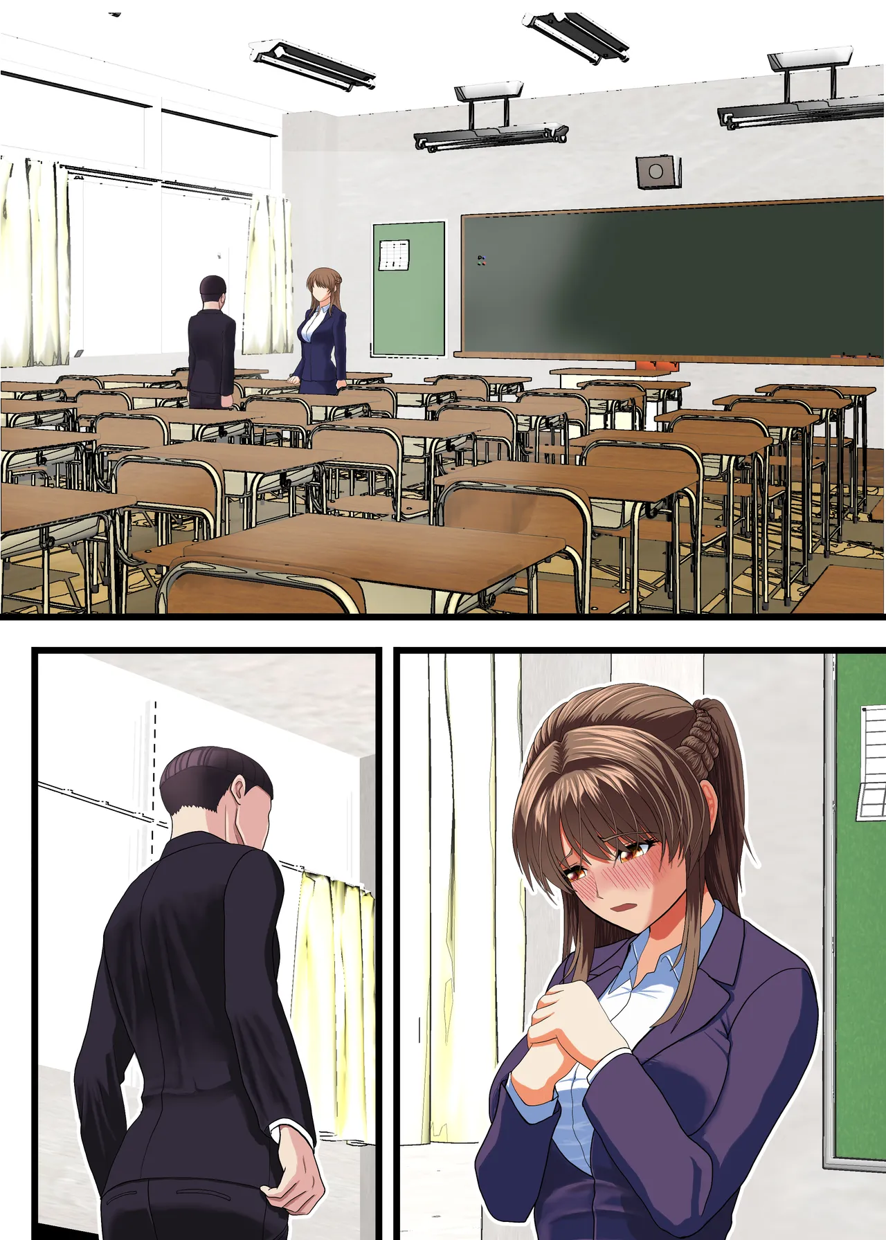 Kuzu ni Omocha ni Sareru Boku no Hatsukoi no Sensei page 39 original parody - big breasts netorare hentai manga - read online free