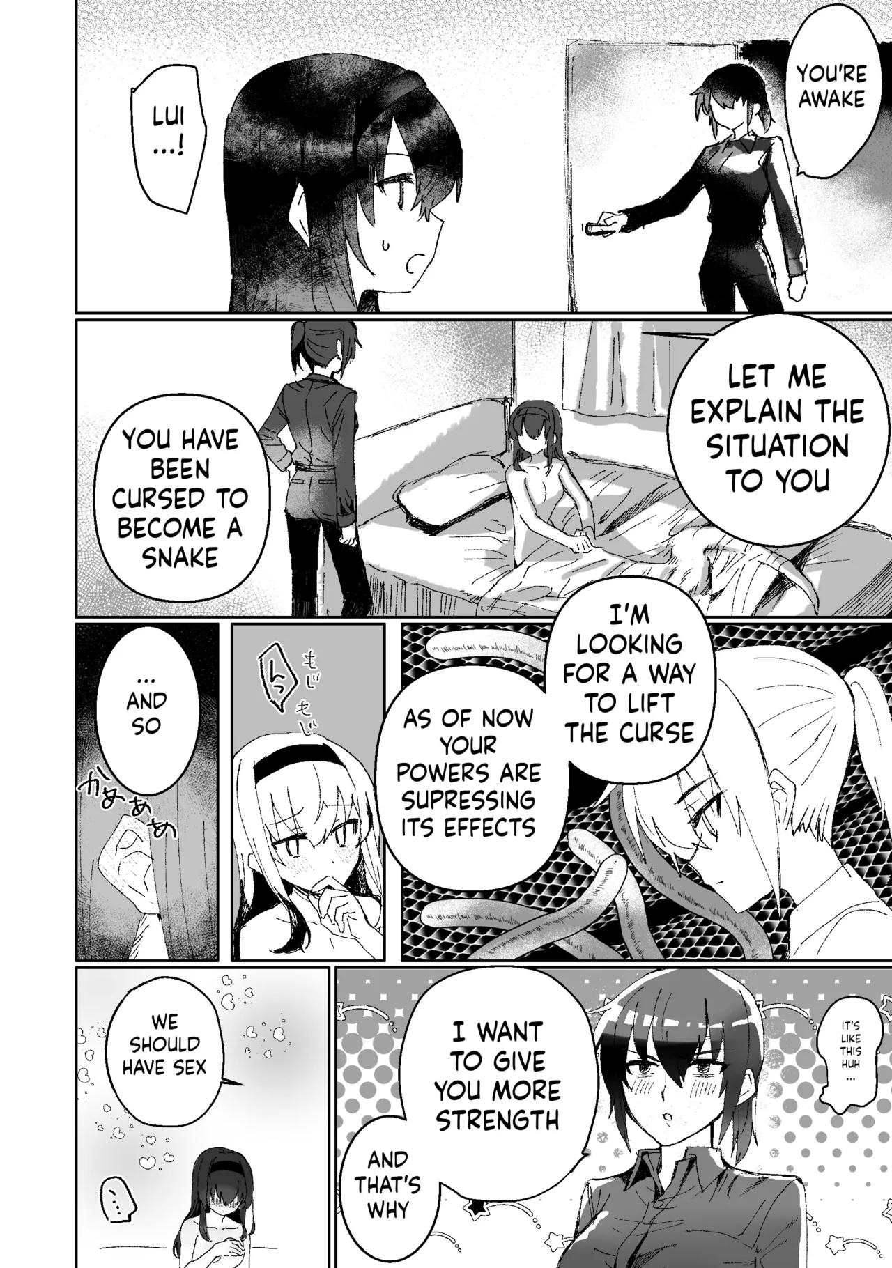 Lamia-ka Shita kara Ecchi suru Kai page 9 original parody - yuri females only hentai manga - read online free