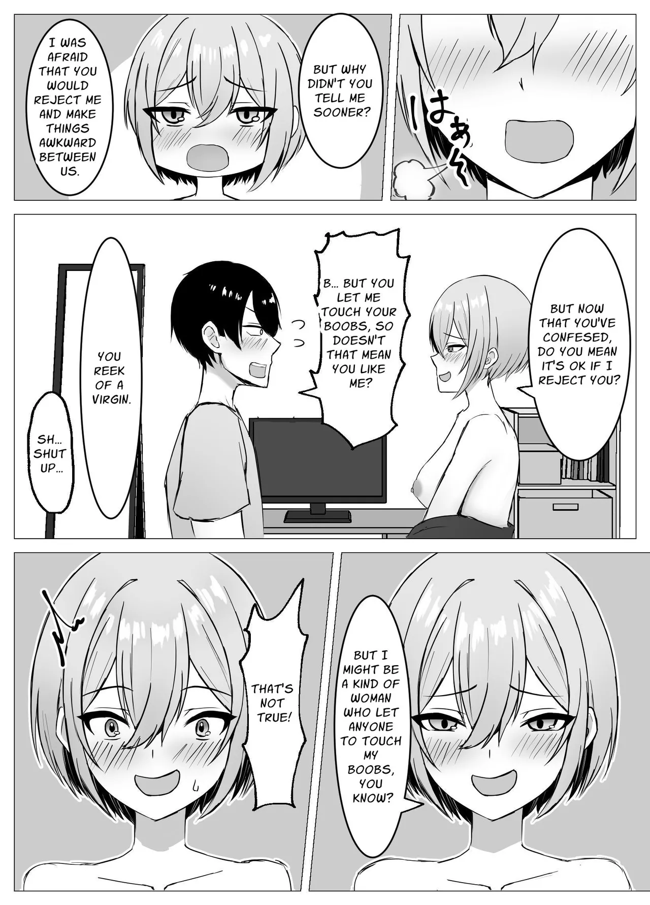 Saikai shita Osananajimi to Issen o Koecchau Hanashi | I Reunited With My Longtime Friend and Crossed the Line page 17 original parody - big breasts unusual pupils hentai manga - read online free