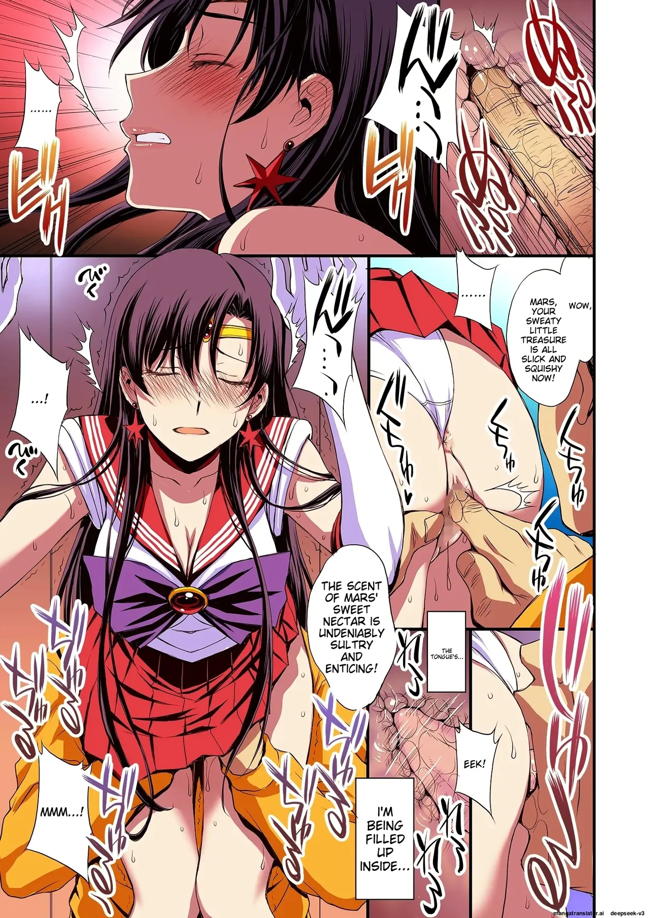 Mars to Haramase Koubi Full Color Soushuuhen | Mars' Impregnation page 40 featuring sailor mars sailor moon parody - magical girl nakadashi hentai manga - read online free