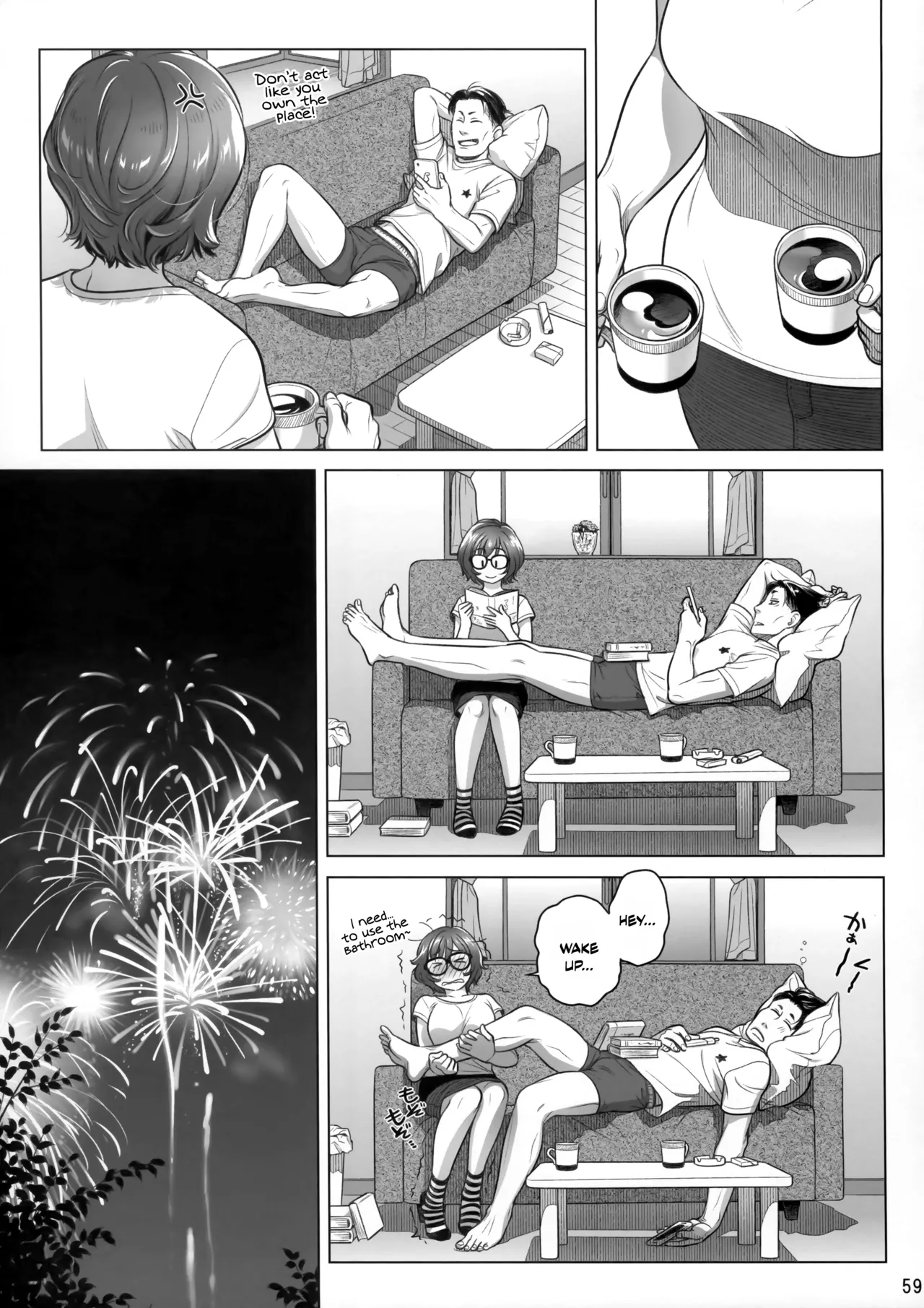 Itou Akiko no Shuumatsu - Weekend of Akiko Itou page 58 original parody - sole female sole male hentai manga - read online free
