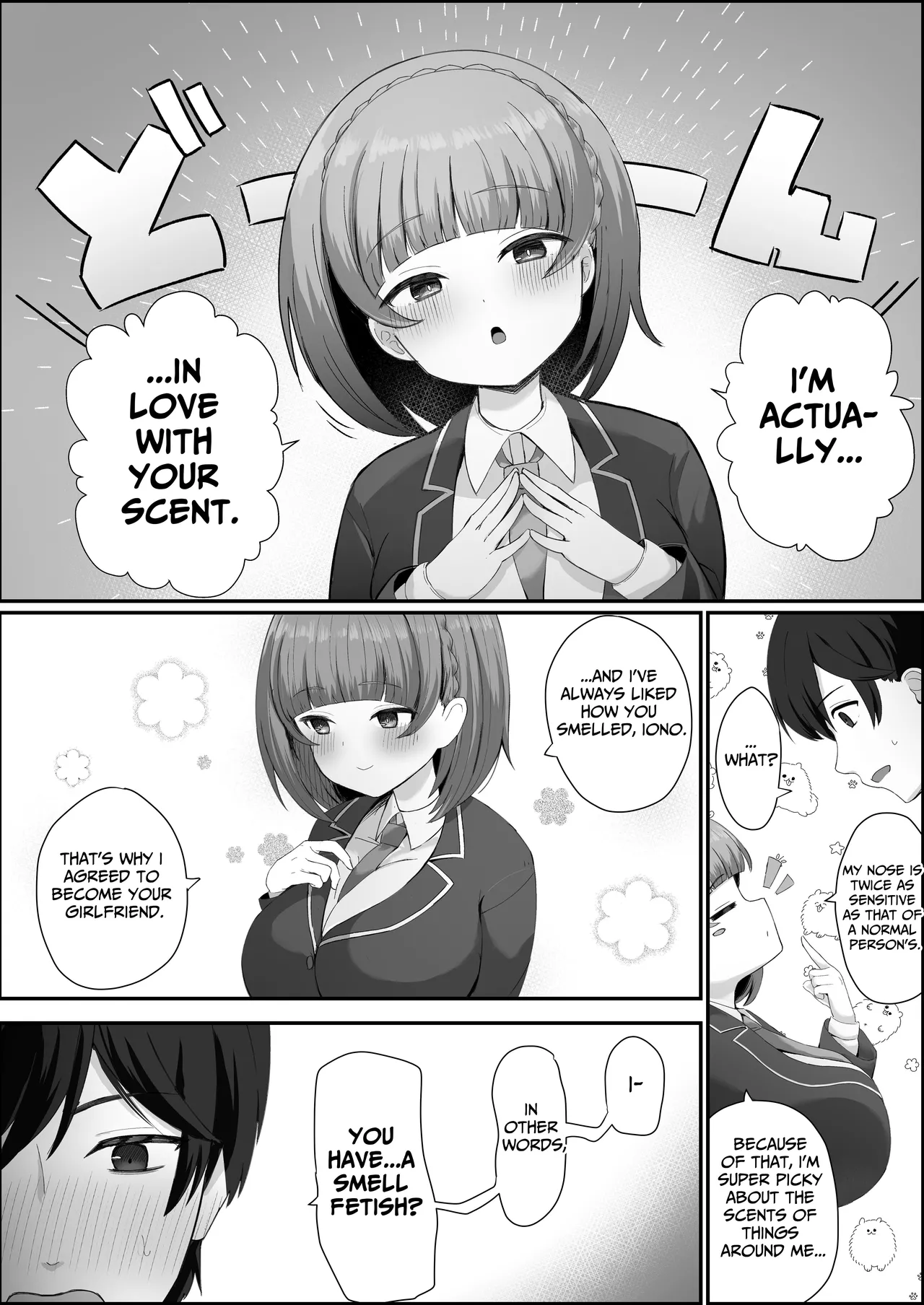 Teishinchou Cool-kei Muhyoujou Kanojo ga Ore no Nioi Fetish da to Hakkaku shitara Mou! | I Found Out That My Cool, Short, Deadpan Girlfriend Has A Smell Fetish! page 10 original parody - big breasts schoolboy uniform hentai manga - read online free