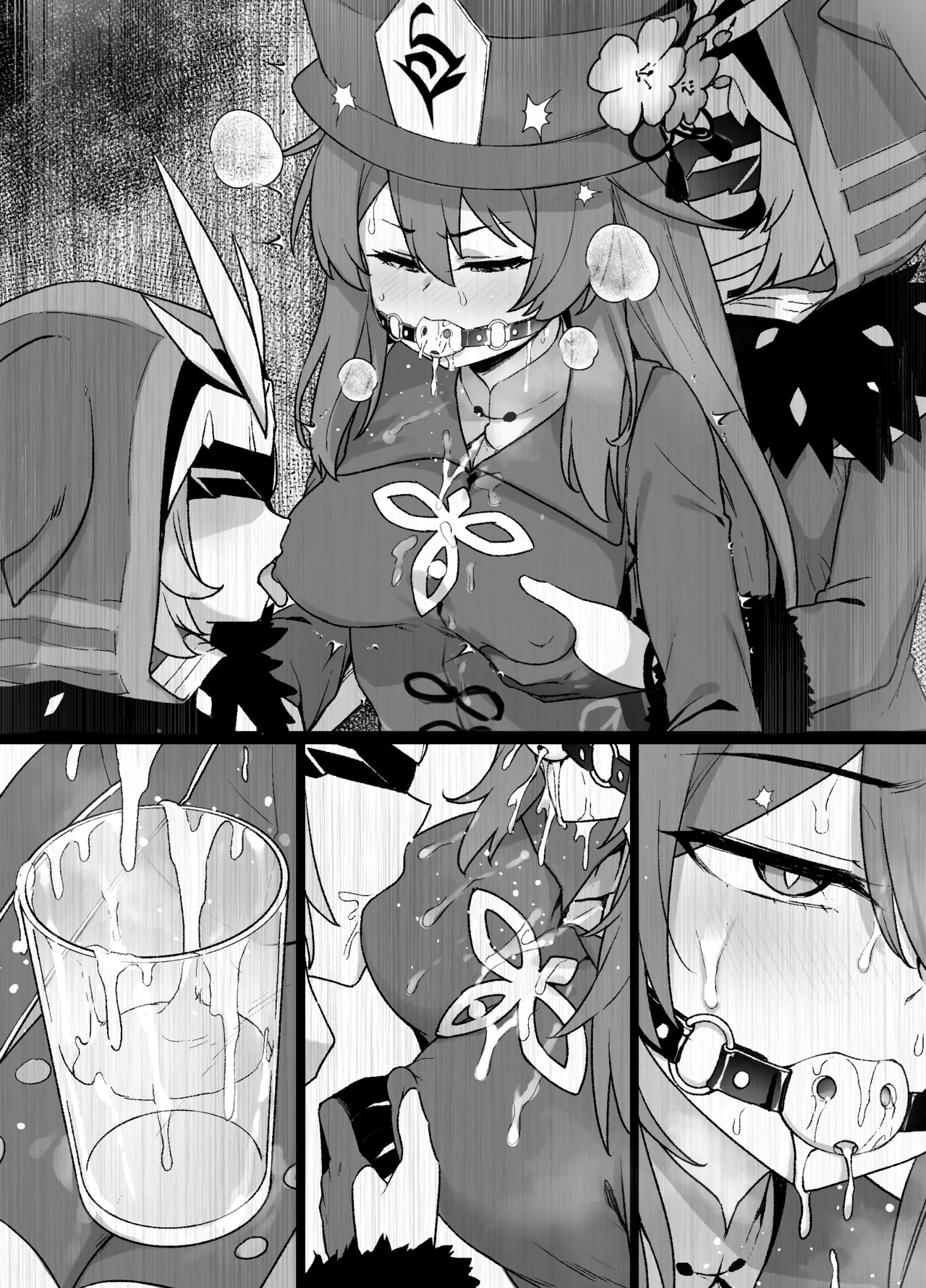 原神フータオ（胡桃）乳首責め漫画 page 9 featuring hu tao genshin impact parody - gag females only hentai manga - read online free
