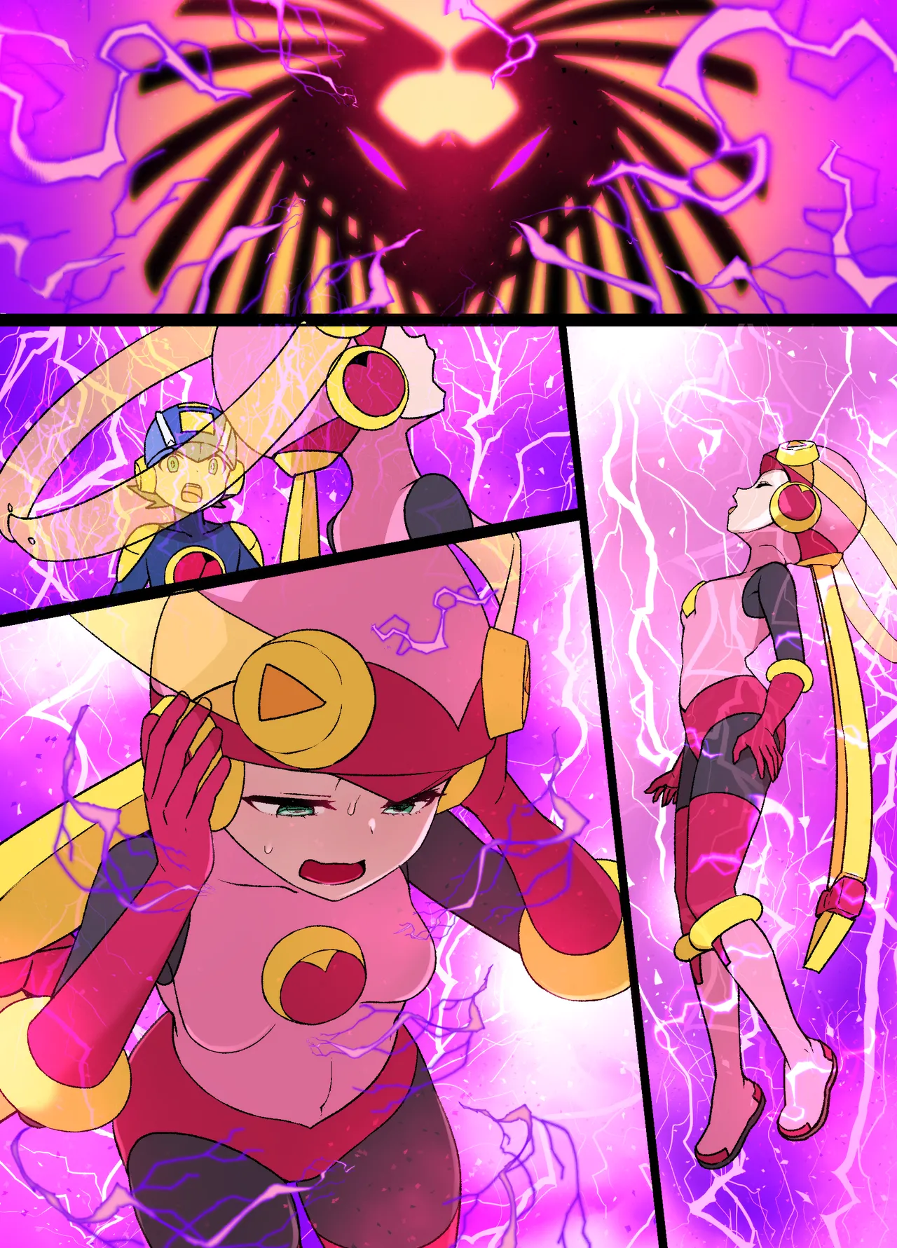 ロックマンエグゼ悪堕ちロール＆桜井メイル漫画 page 17 featuring roll.exe megaman battle network parody - big breasts corruption hentai manga - read online free
