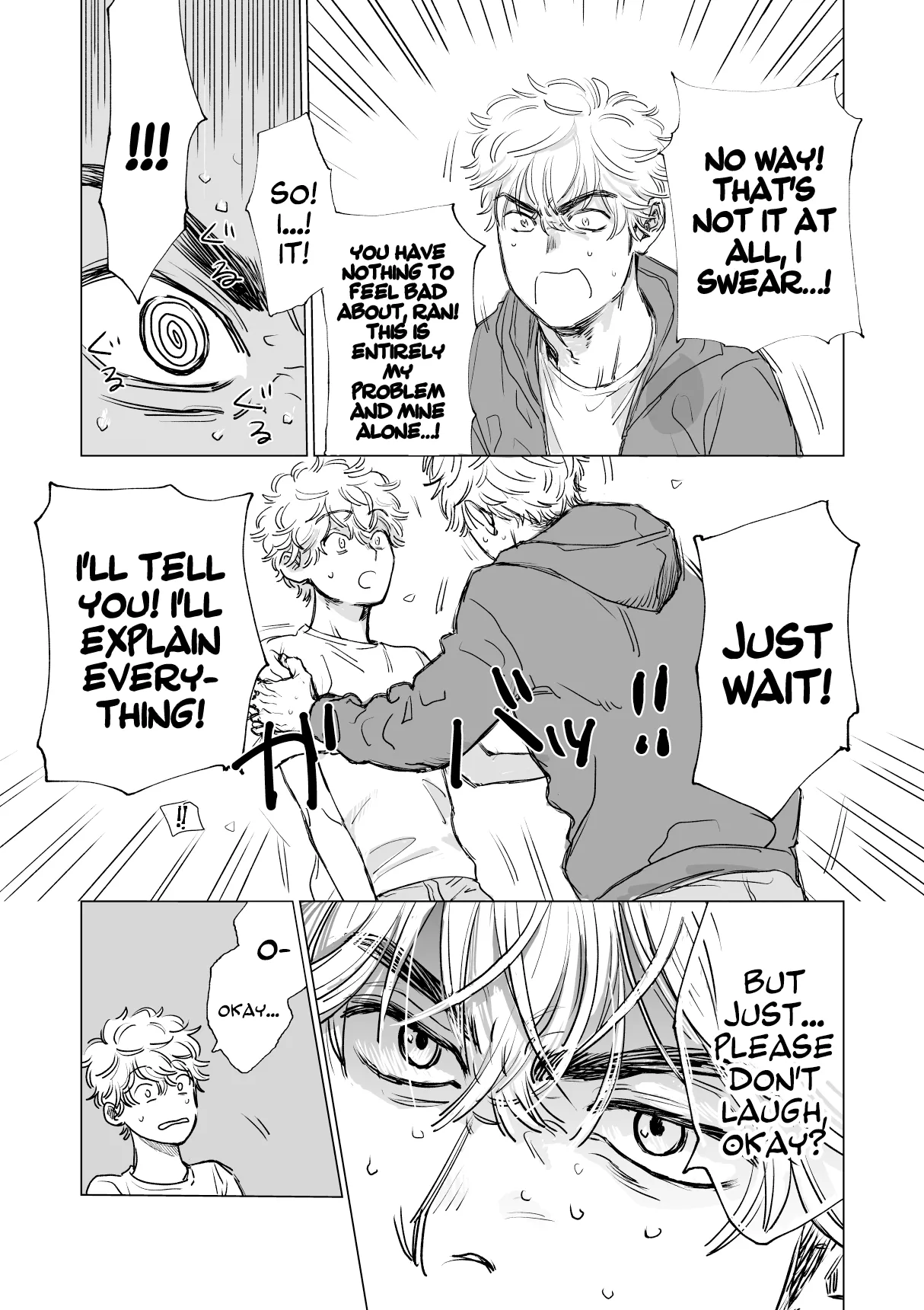 Ore no Kareshi ga Kyokonsugiru! | My boyfriend's too BIG! page 18 original parody - sweating kissing hentai manga - read online free