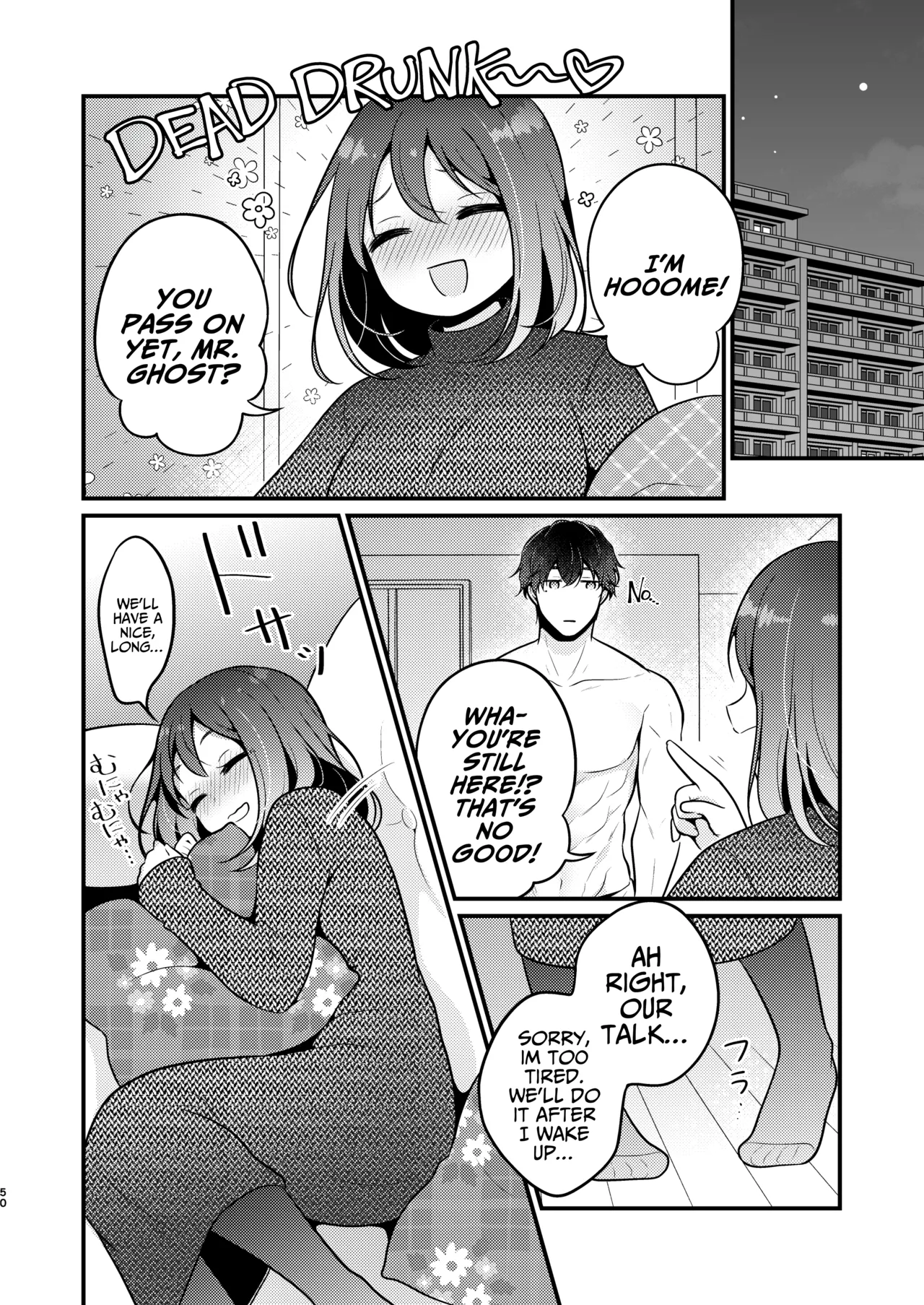 Gori Macho Yuurei ni Maiban Kakareteimasu! page 50 original parody - big breasts cunnilingus hentai manga - read online free