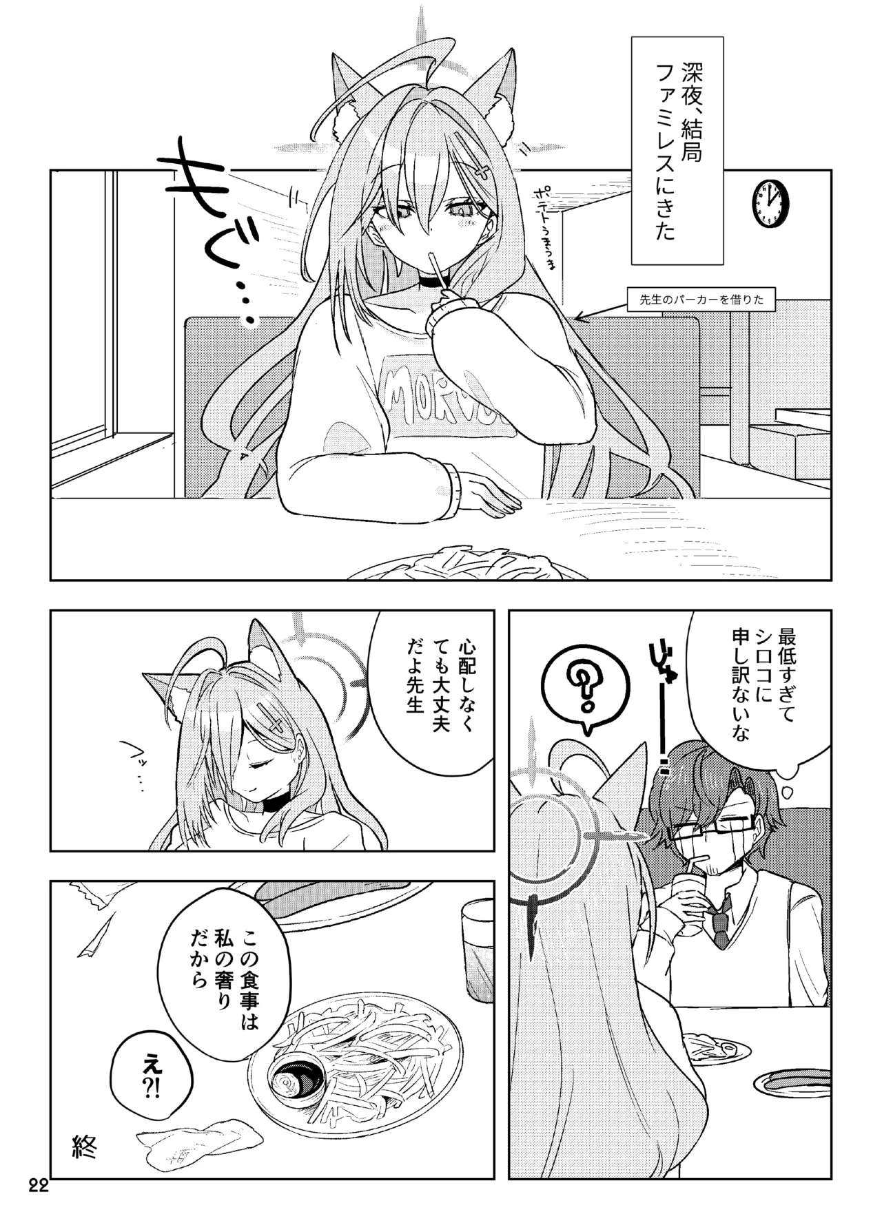Hodokeru You na Amasa de - like a melty sweetness. page 22 featuring sensei blue archive parody - glasses sole female hentai manga - read online free