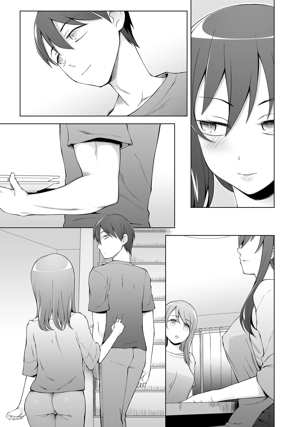 Ore no Atarashii Mama to Imoto ga Mechakucha Motomete Kuru page 103 original parody - sole male nakadashi hentai manga - read online free