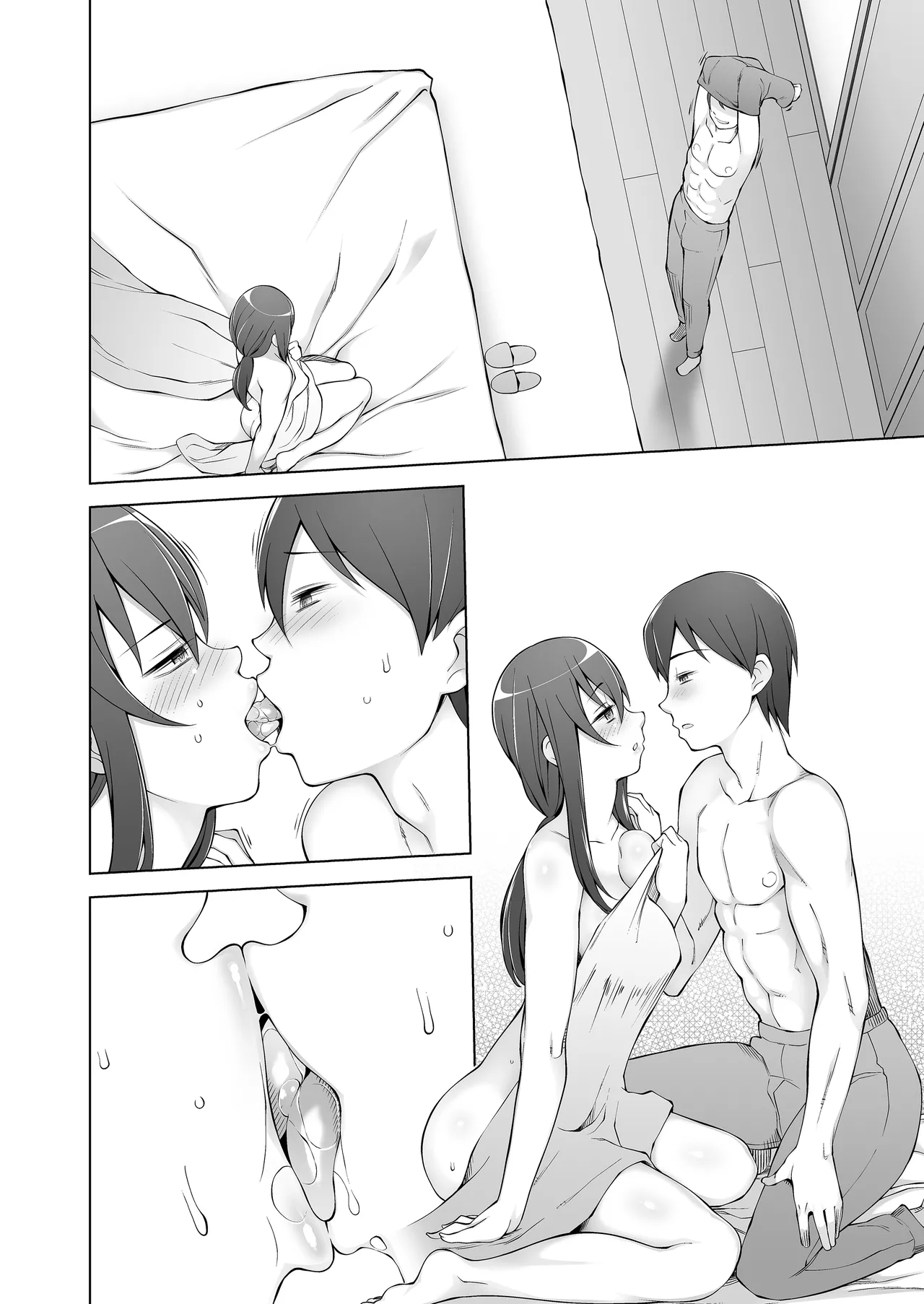 Ore no Atarashii Mama to Imoto ga Mechakucha Motomete Kuru page 106 original parody - sole male nakadashi hentai manga - read online free