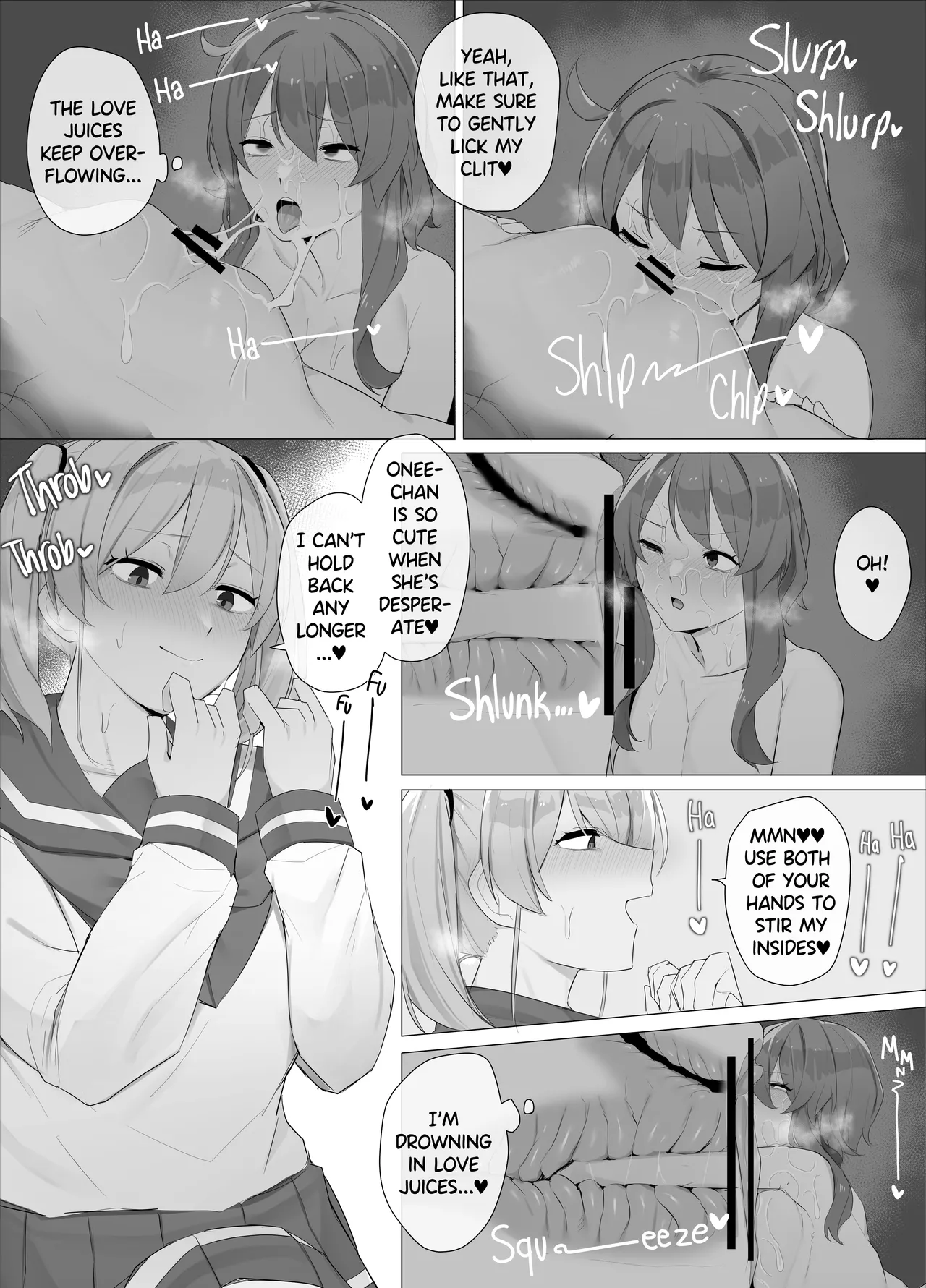 Imouto ni Shihai Sareru Ane | Decadent page 33 original parody - yuri females only hentai manga - read online free