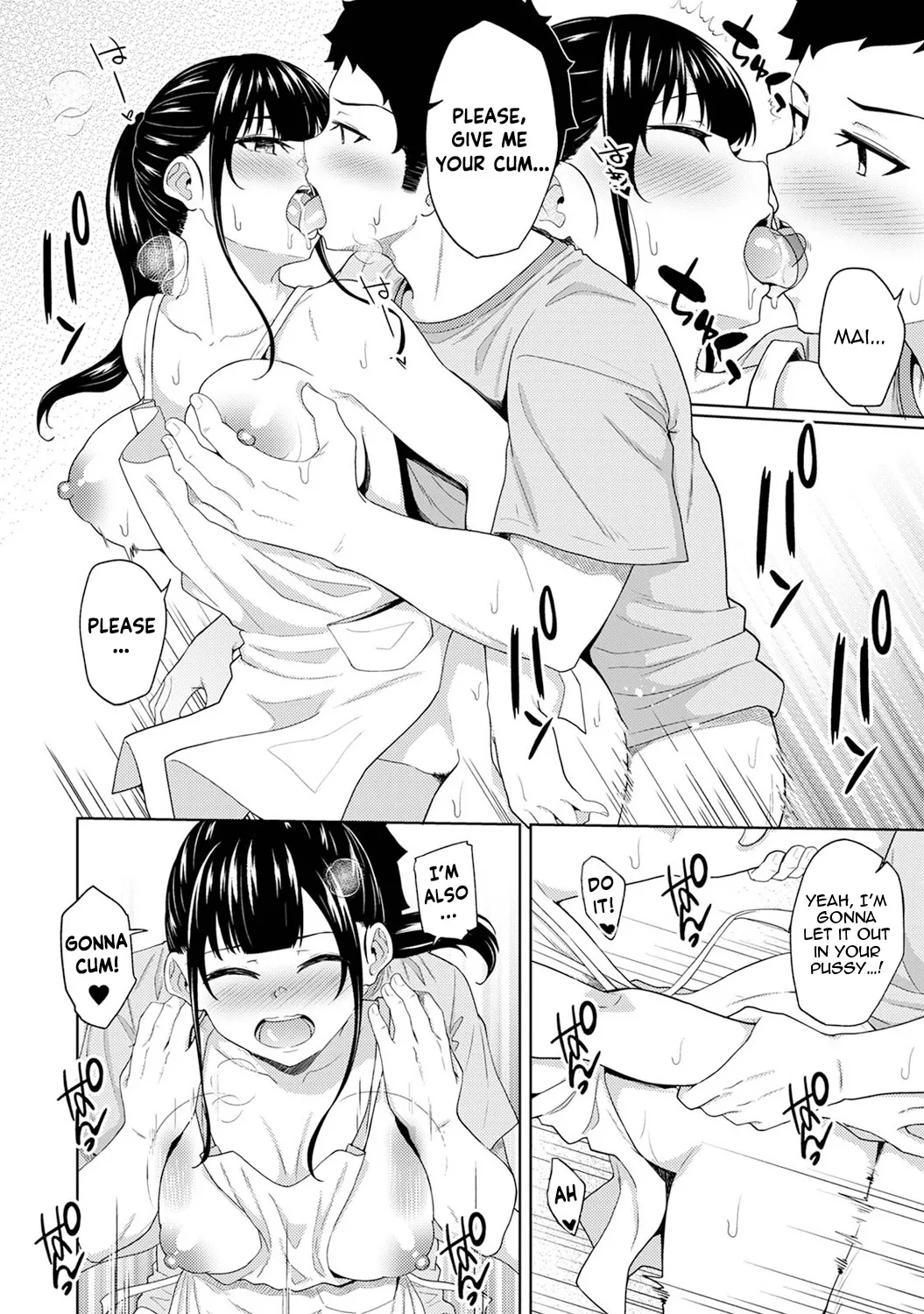 Asa Okitara Imouto ga Hadaka Apron Sugata datta node Hamete Mita | I Woke Up to my Naked Apron Sister and Tried Fucking Her Ch. 1-16 page 381 - squirting sweating hentai manga - read online free