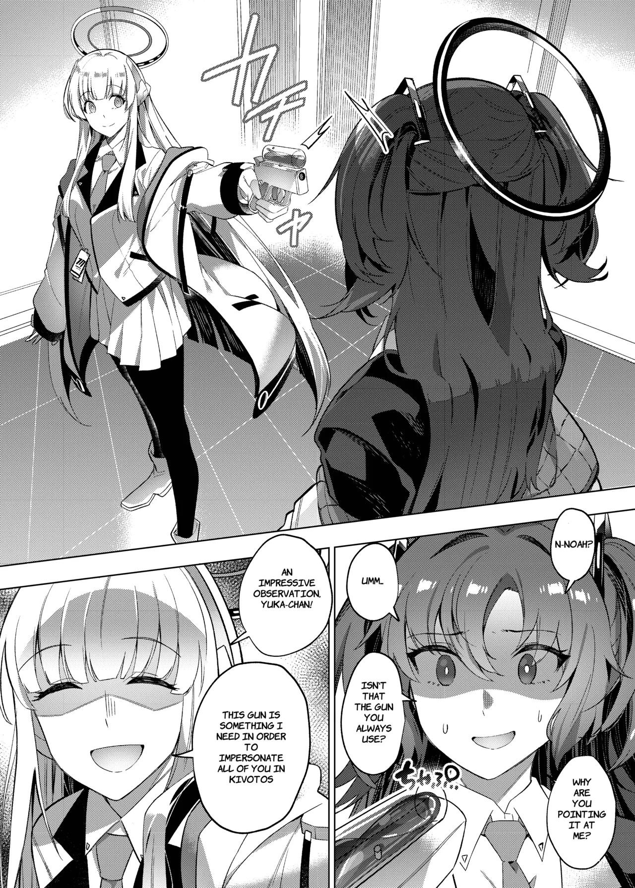 Yuuwaku de Schale Sensei o Yowaraseru Sakusen Blue Archive TSF doujinshi | The Strategy to Weaken Schale Sensei with Temptation page 10 featuring yuuka hayase blue archive parody - glasses schoolgirl uniform hentai manga - read online free