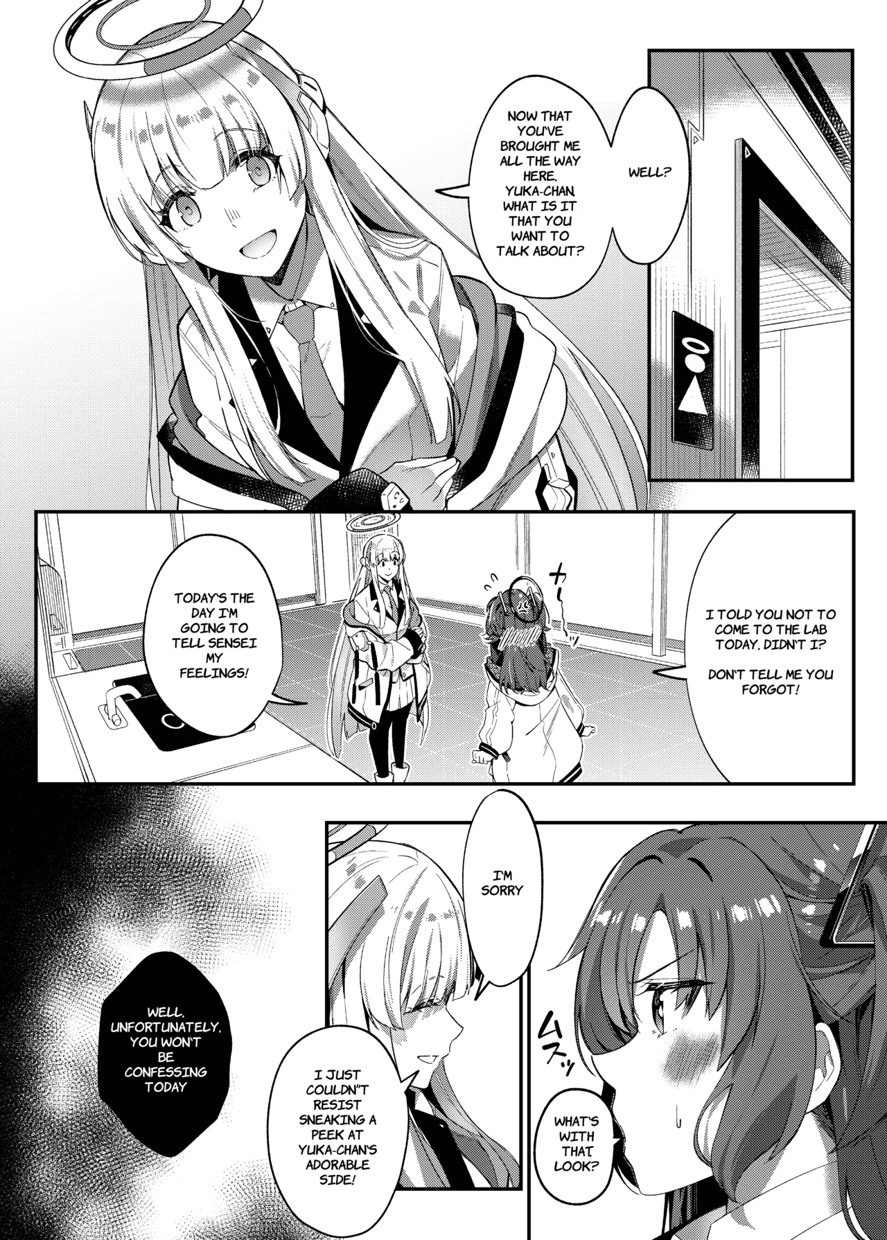 Yuuwaku de Schale Sensei o Yowaraseru Sakusen Blue Archive TSF doujinshi | The Strategy to Weaken Schale Sensei with Temptation page 9 featuring sensei blue archive parody - glasses schoolgirl uniform hentai manga - read online free