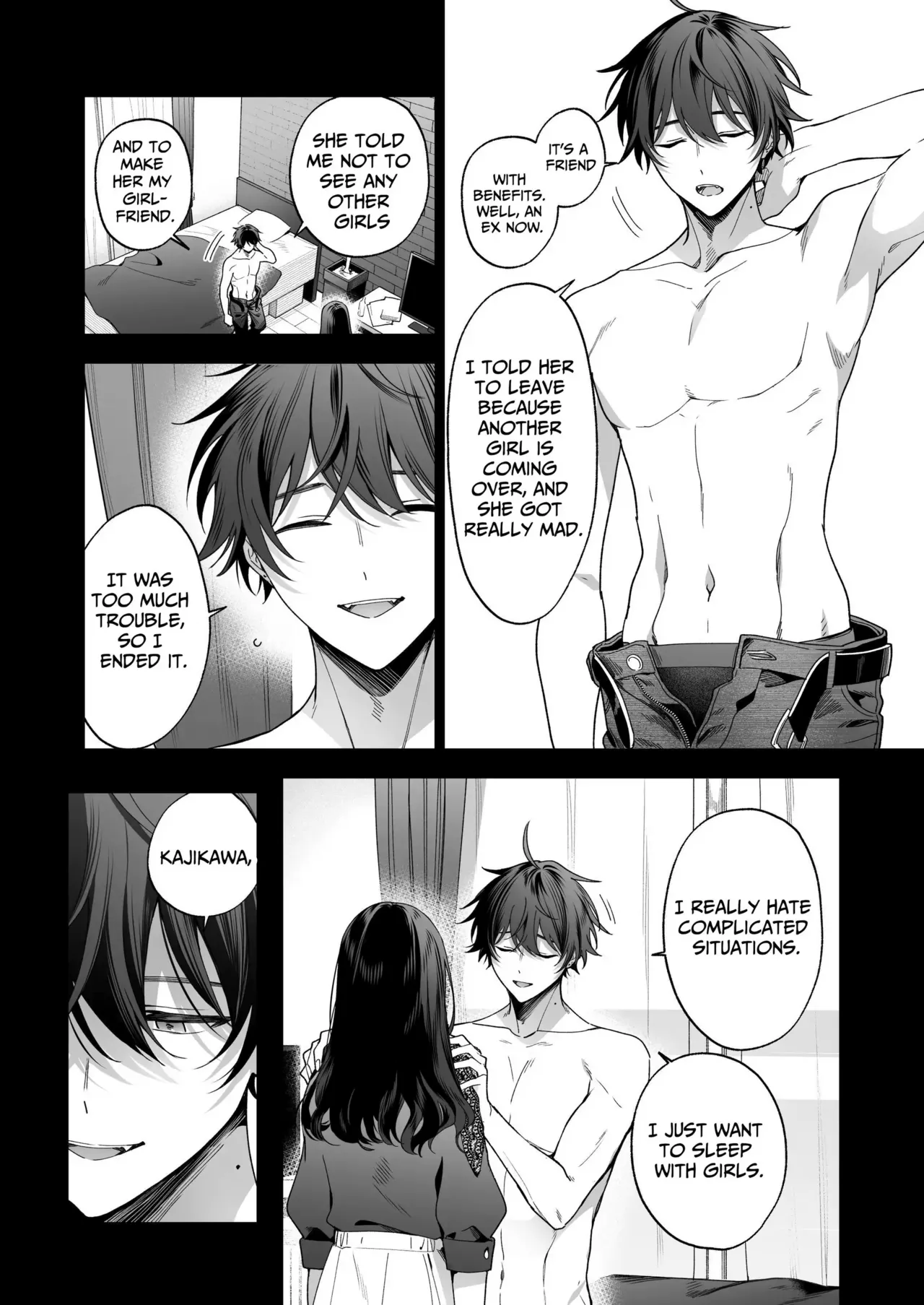 SeFri no Ichihara ga Nigashite Kurenai | My FWB Ichihara Won't Let Me Go page 14 original parody - nakadashi fingering hentai manga - read online free