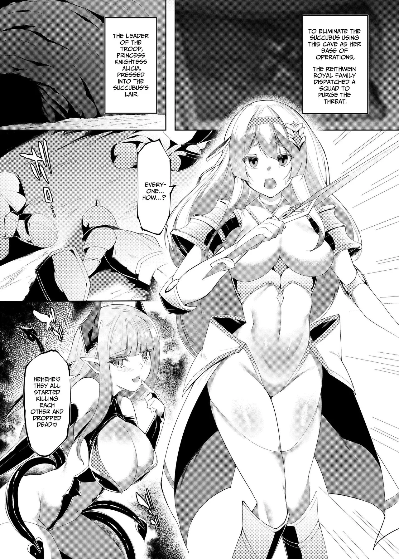 [Seika Kairaku Shoten (Random)] Princess Fetishism -Inma ni Ashi to Waki o Choukyou Sare Hentai Mazoku ni naru Himekishi Monogatari- |  Princess Fetishism -A story of a princess knight whose feet and armpit are trained by a demon and becomes a perverted demon.-  [English] [IXIA WORKS] - Page 2