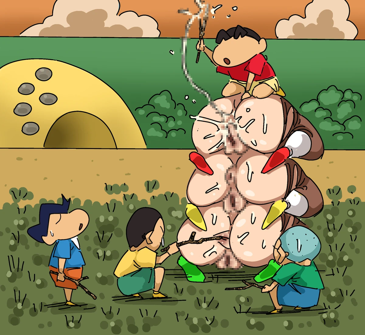 パイツォ星人 page 24 crayon shin-chan parody - read online free
