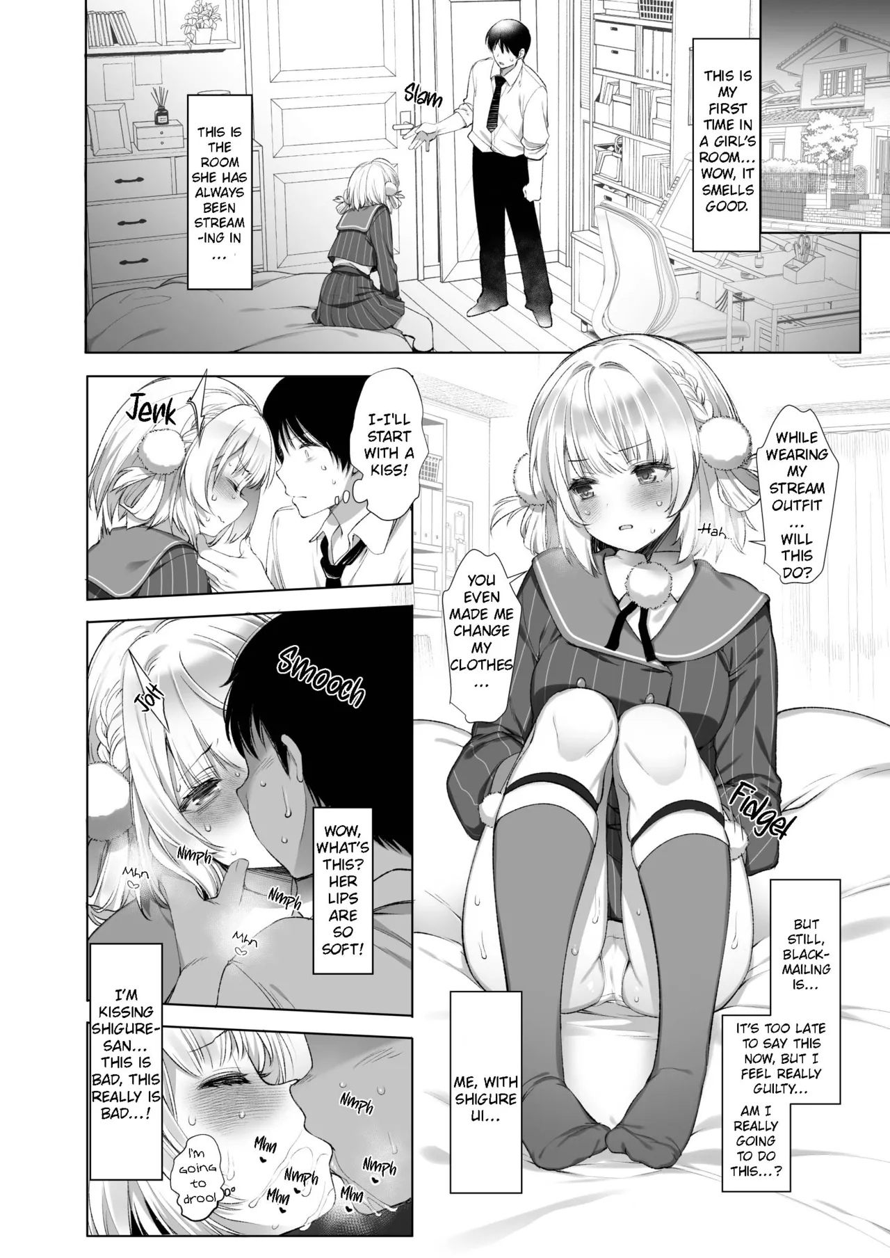 Idol Haishinsha Shigure Ui Naisho no Douga Haishin 2 page 13 featuring shigure ui - schoolboy uniform schoolgirl uniform hentai manga - read online free
