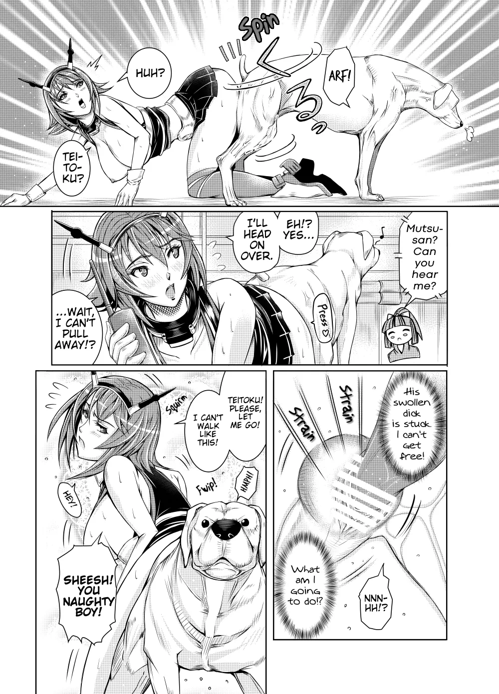 [LUCRETiA (Hiichan)] Ken-Jyuu Dai Yon Kan Ware, Gouchin seri--!! (Kantai Collection -KanColle-) [English] [EHCOVE] [Digital] page 32 featuring mutsu kantai collection parody - sole female sole male hentai manga - read online free