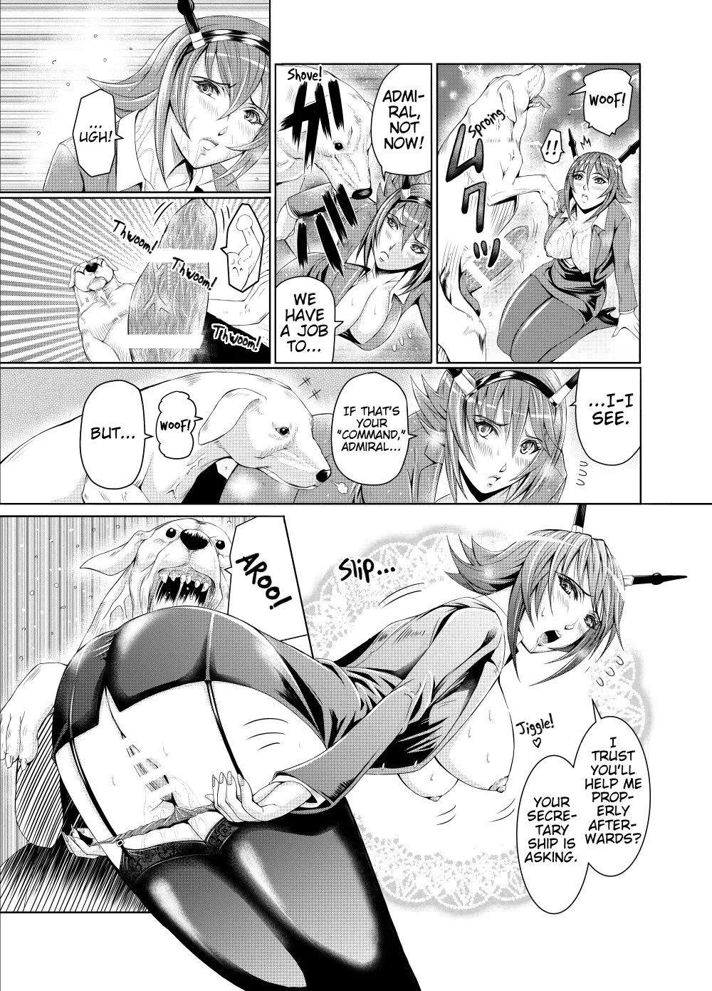 [LUCRETiA (Hiichan)] Ken-Jyuu Dai Yon Kan Ware, Gouchin seri--!! (Kantai Collection -KanColle-) [English] [EHCOVE] [Digital] page 50 featuring mutsu kantai collection parody - big breasts dog hentai manga - read online free