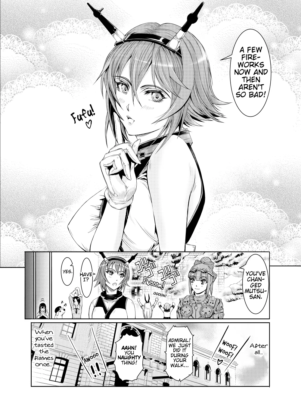 [LUCRETiA (Hiichan)] Ken-Jyuu Dai Yon Kan Ware, Gouchin seri--!! (Kantai Collection -KanColle-) [English] [EHCOVE] [Digital] page 60 featuring mutsu kantai collection parody - big breasts dog hentai manga - read online free