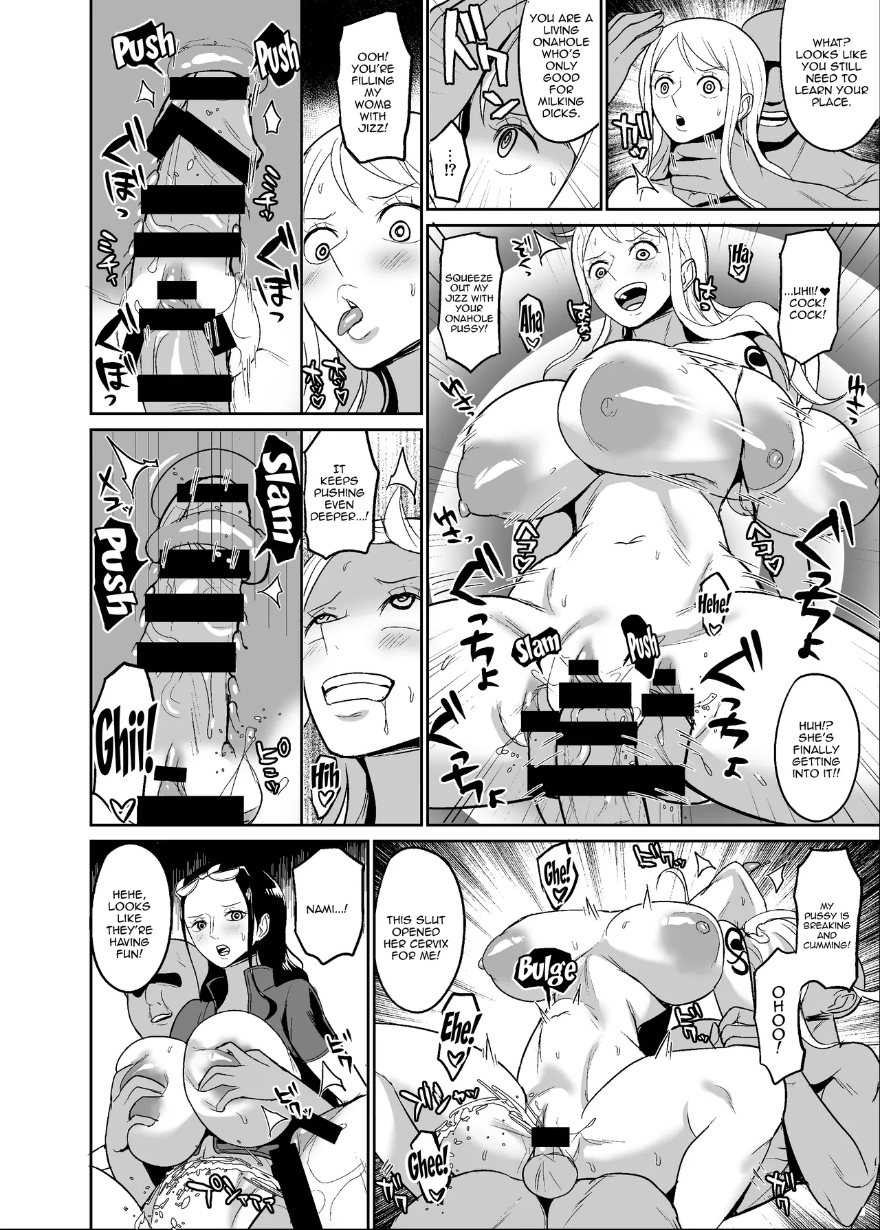 Koitsura ga Oretachi no Atarashii Nakama da! | These Guys are Our New Nakama! page 10 featuring nami - nakadashi thigh high boots hentai manga - read online free