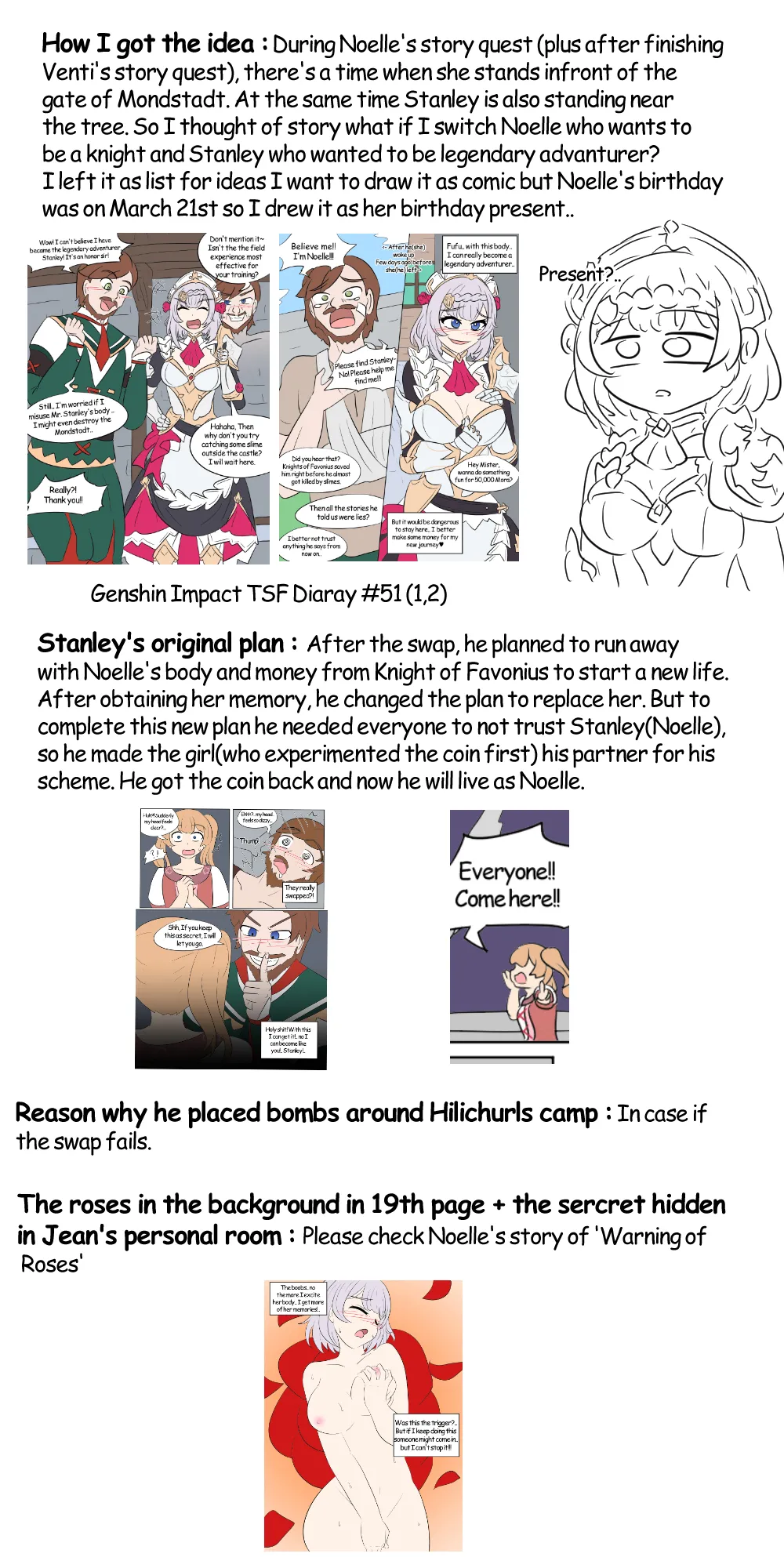 Genshin TSF: Swap-toss page 35 featuring noelle genshin impact parody - body swap full color hentai manga - read online free