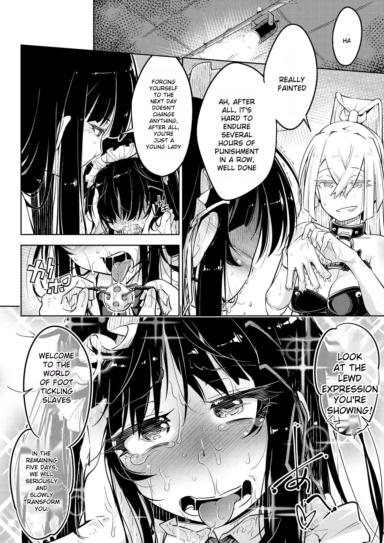 Ojou-sama Tenraku Ashiura Kusuguri Jigoku | The young ladie's foot tickling hell page 29 original parody - maid sweating hentai manga - read online free