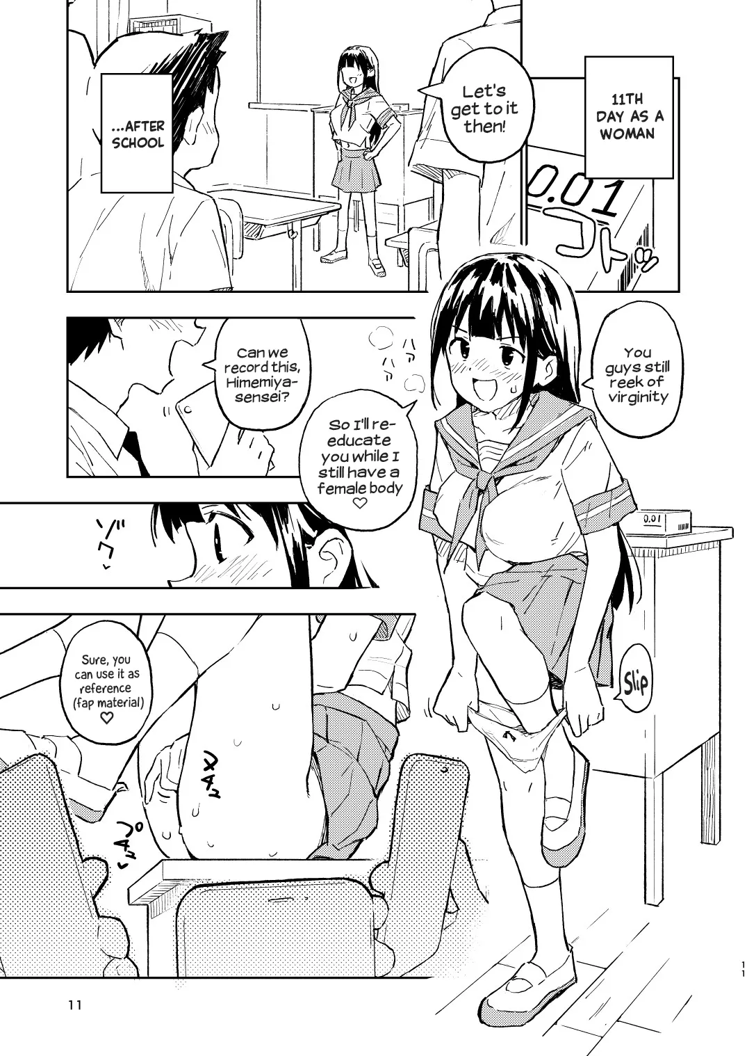 [Mirakoku (Yasumi Mirakichi)] 1-kagetsu Ninshin Shinakereba Otoko ni Modoreru Hanashi (2) | As Long As I Don't Get Pregnant for 1 Month, I'll Turn Back Into a Man (2) [English] [Hikari no Kaze] [Digital] page 10 original parody - mmf threesome group hentai manga - read online free