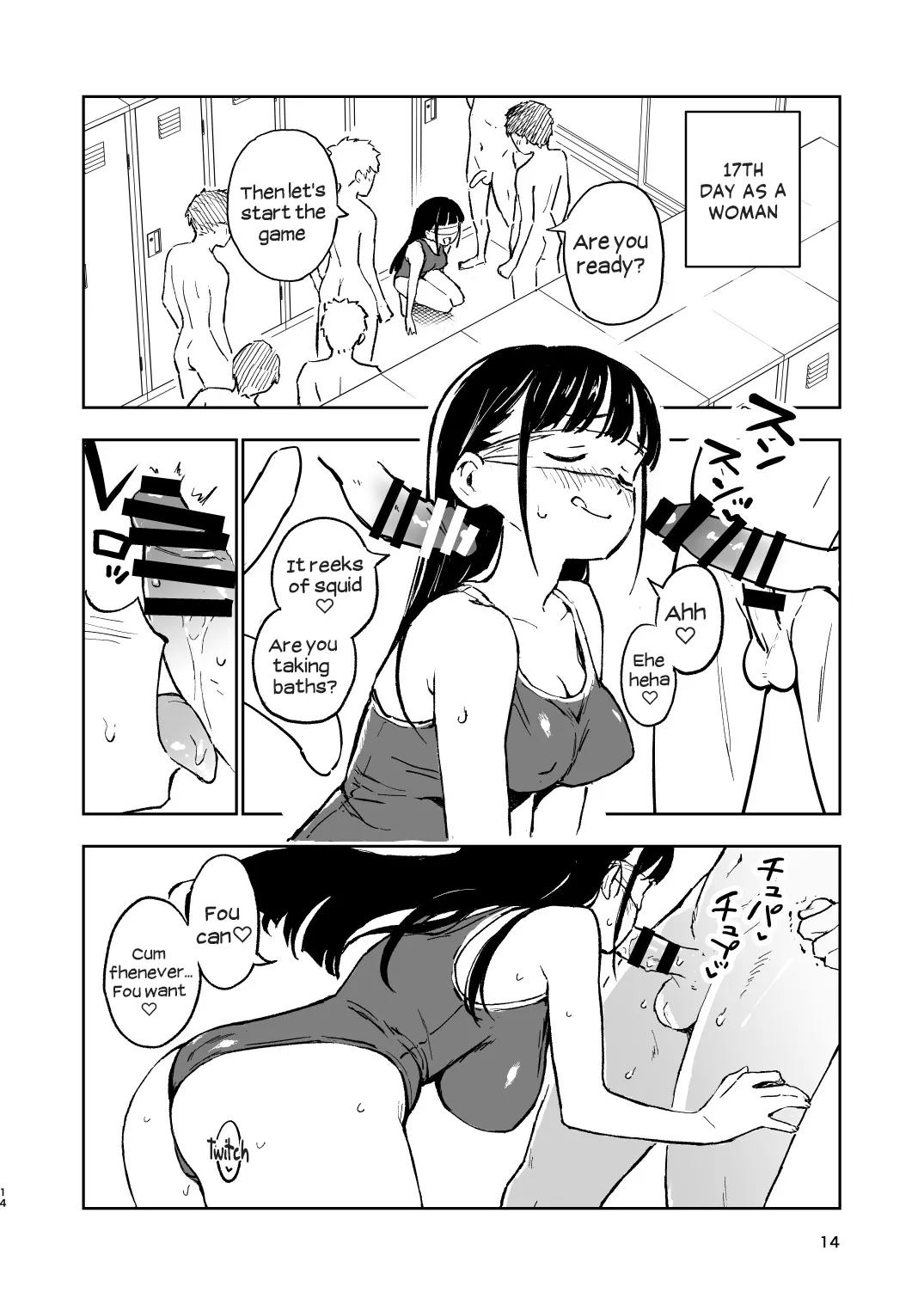 [Mirakoku (Yasumi Mirakichi)] 1-kagetsu Ninshin Shinakereba Otoko ni Modoreru Hanashi (3) | As Long As I Don't Get Pregnant for 1 Month, I'll Turn Back Into a Man (3) [English] [Hikari no Kaze] [Digital] page 13 original parody - sole female swimsuit hentai manga - read online free