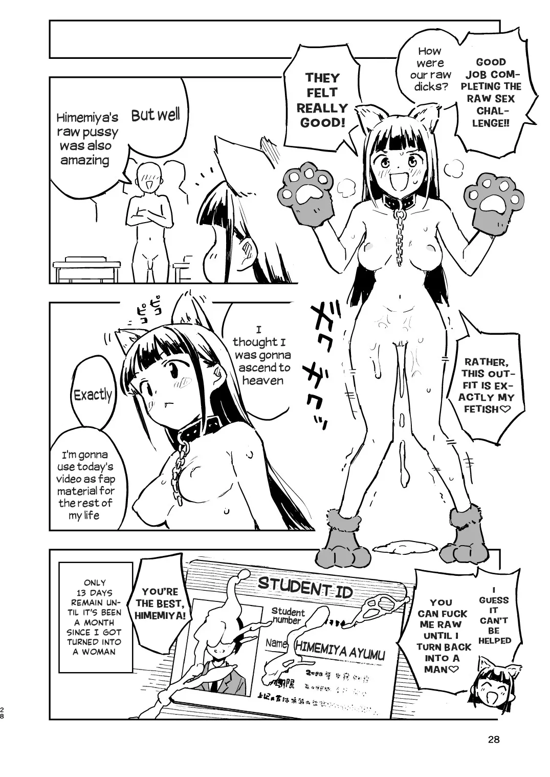 [Mirakoku (Yasumi Mirakichi)] 1-kagetsu Ninshin Shinakereba Otoko ni Modoreru Hanashi (3) | As Long As I Don't Get Pregnant for 1 Month, I'll Turn Back Into a Man (3) [English] [Hikari no Kaze] [Digital] page 27 original parody - sole female swimsuit hentai manga - read online free