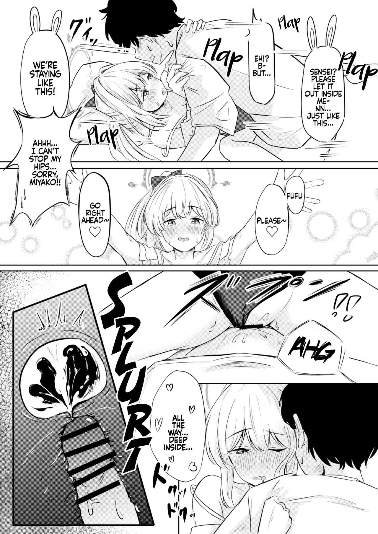 Usagi no Senobi | A Rabbit's Growth page 24 featuring sensei blue archive parody - sole female sole male hentai manga - read online free