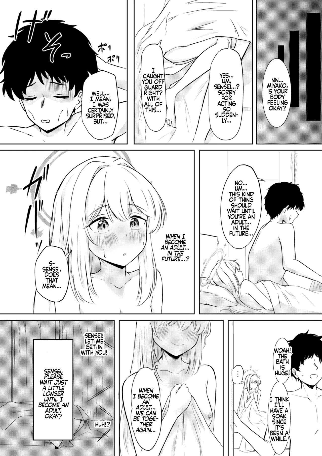 Usagi no Senobi | A Rabbit's Growth page 30 featuring sensei blue archive parody - swimsuit sole female hentai manga - read online free