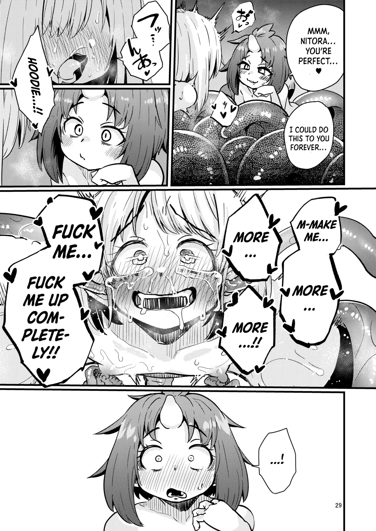 [SUZUPONi (Suzunomoku)] Shokushu Uri no Hoodie 2 -Kouhen- | Hoodie of the Tentacle Tribe 2 -Part2- [English] [DKKMD Translations] [Digital] page 28 - sole male stockings hentai manga - read online free