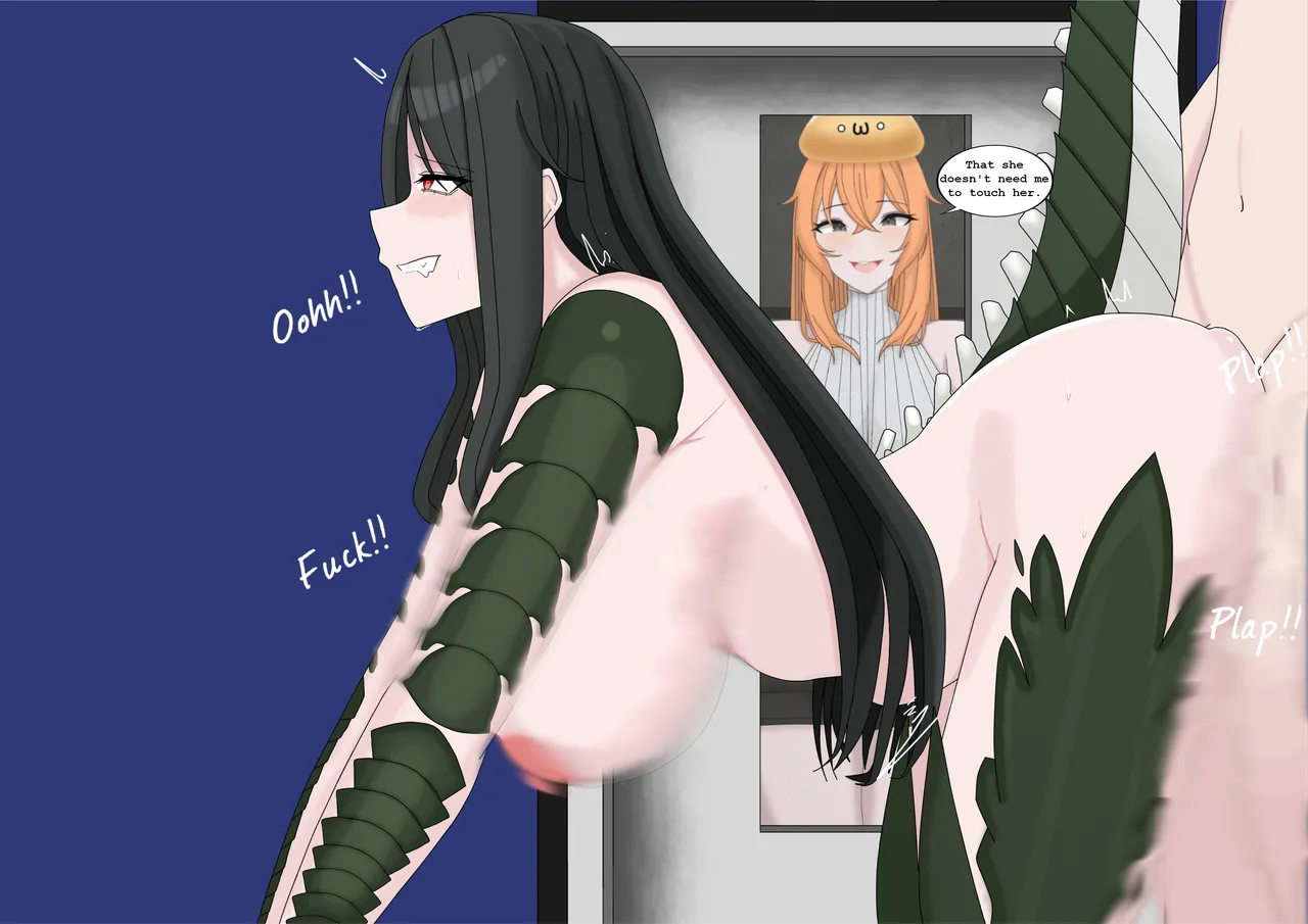 682 Female - Doujinshi page 15 featuring scp-682 scp foundation parody - big breasts monster girl hentai manga - read online free