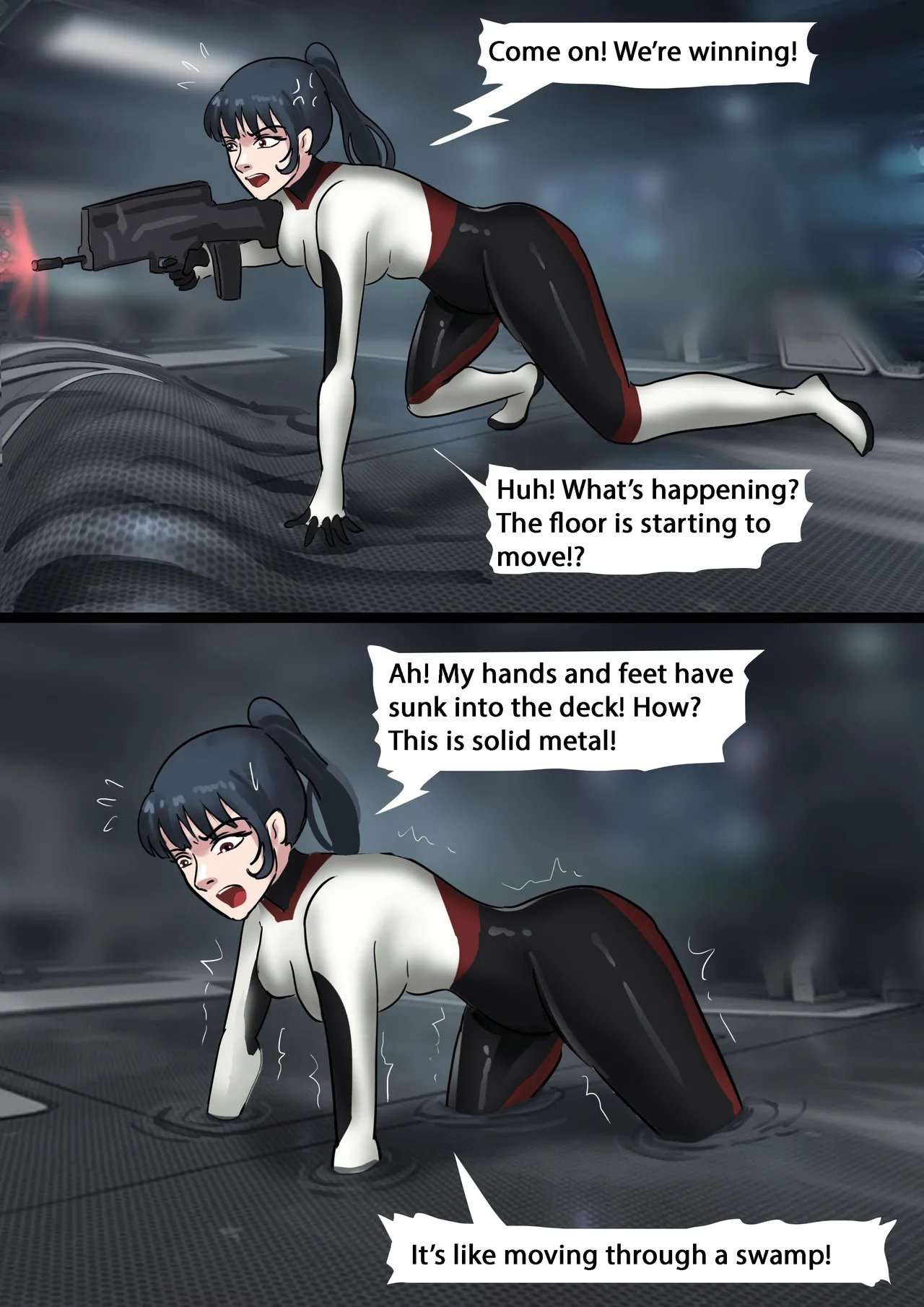 The Slave Spaceship - High Tech Bondage page 21 original parody - bondage gag hentai manga - read online free