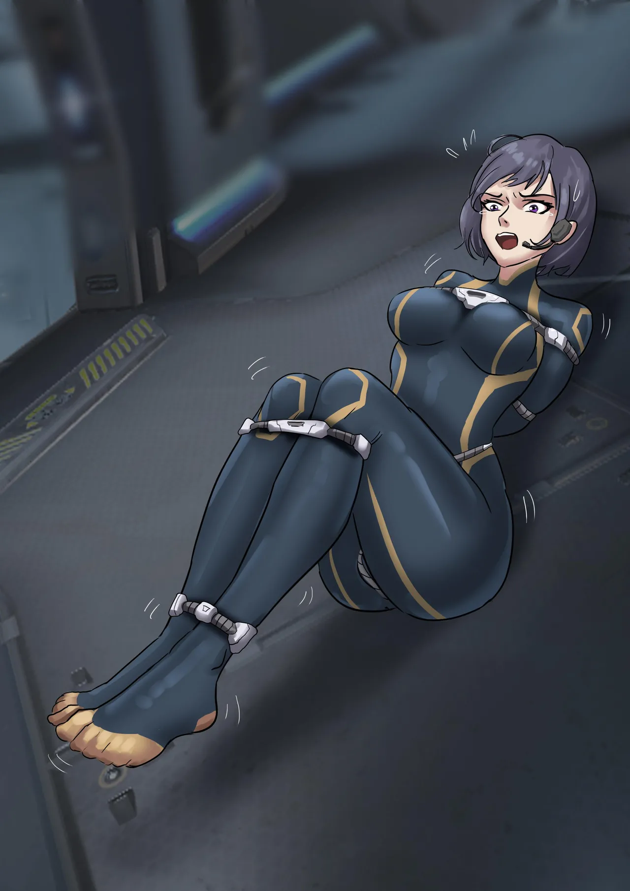 The Slave Spaceship - High Tech Bondage page 28 original parody - bondage gag hentai manga - read online free