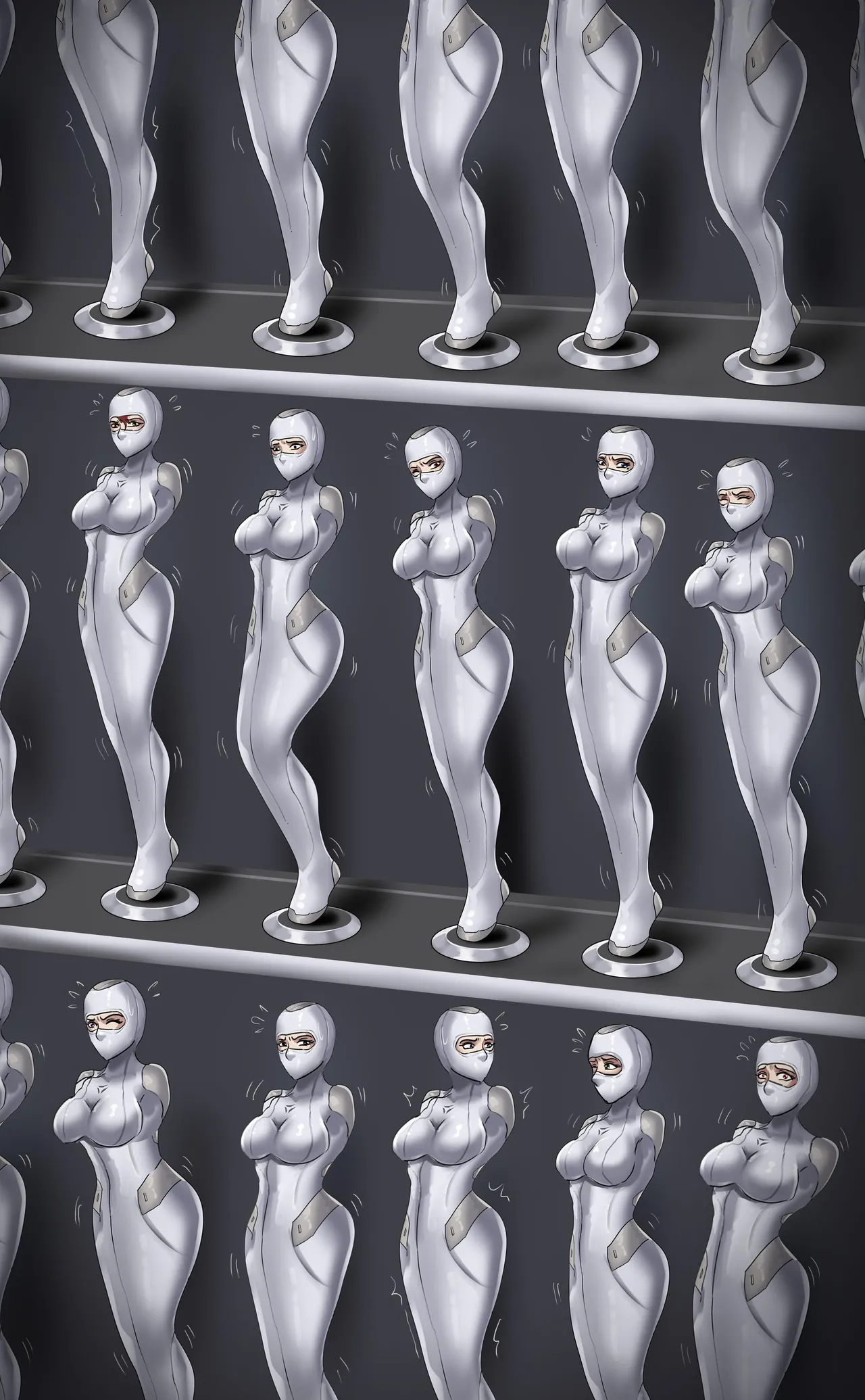 The Slave Spaceship - High Tech Bondage page 34 original parody - gag bondage hentai manga - read online free