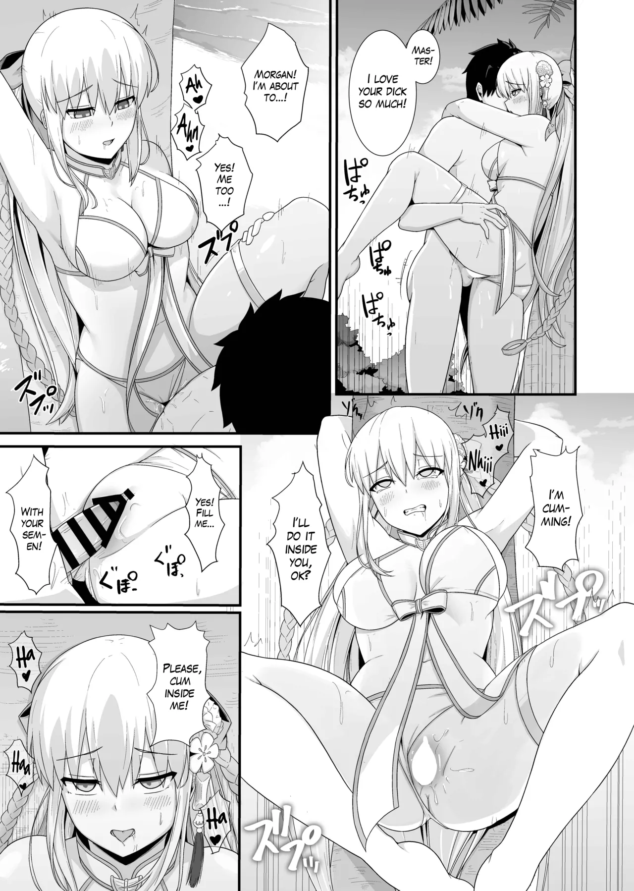 Morgan Heika to Shinkon Ryokou | Honeymoon with Her Majesty Morgan page 22 featuring gudao fate grand order parody - swimsuit bikini hentai manga - read online free