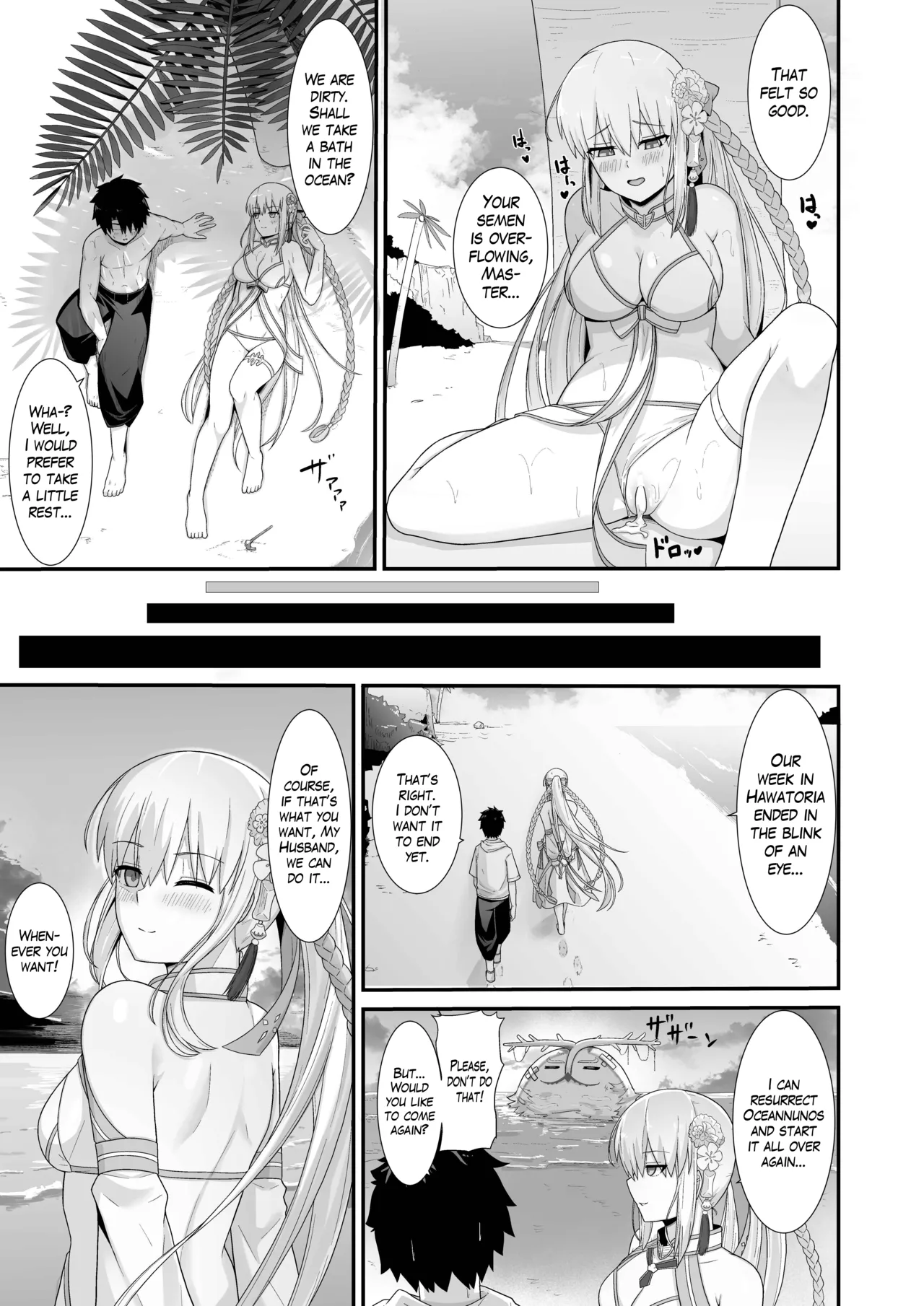 Morgan Heika to Shinkon Ryokou | Honeymoon with Her Majesty Morgan page 24 featuring gudao fate grand order parody - swimsuit bikini hentai manga - read online free