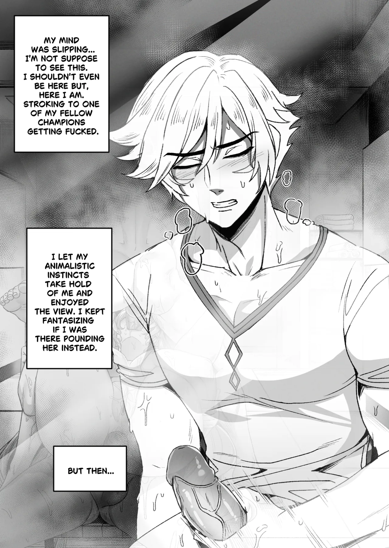 Sona Voyeur page 15 featuring darius league of legends parody - sole female big breasts hentai manga - read online free