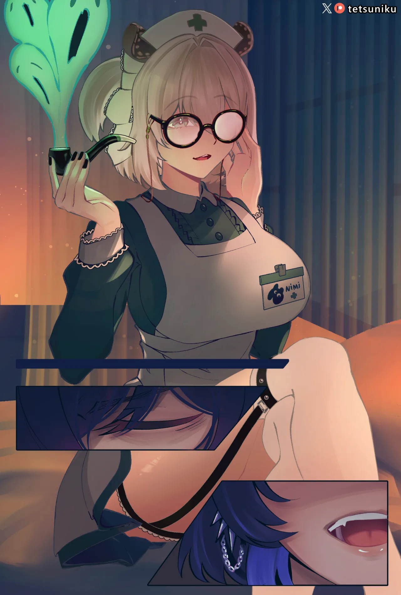 Nimi Nightmare's Session with Kronii+ Extras page 11 featuring nimi nightmare hololive parody - yuri females only hentai manga - read online free